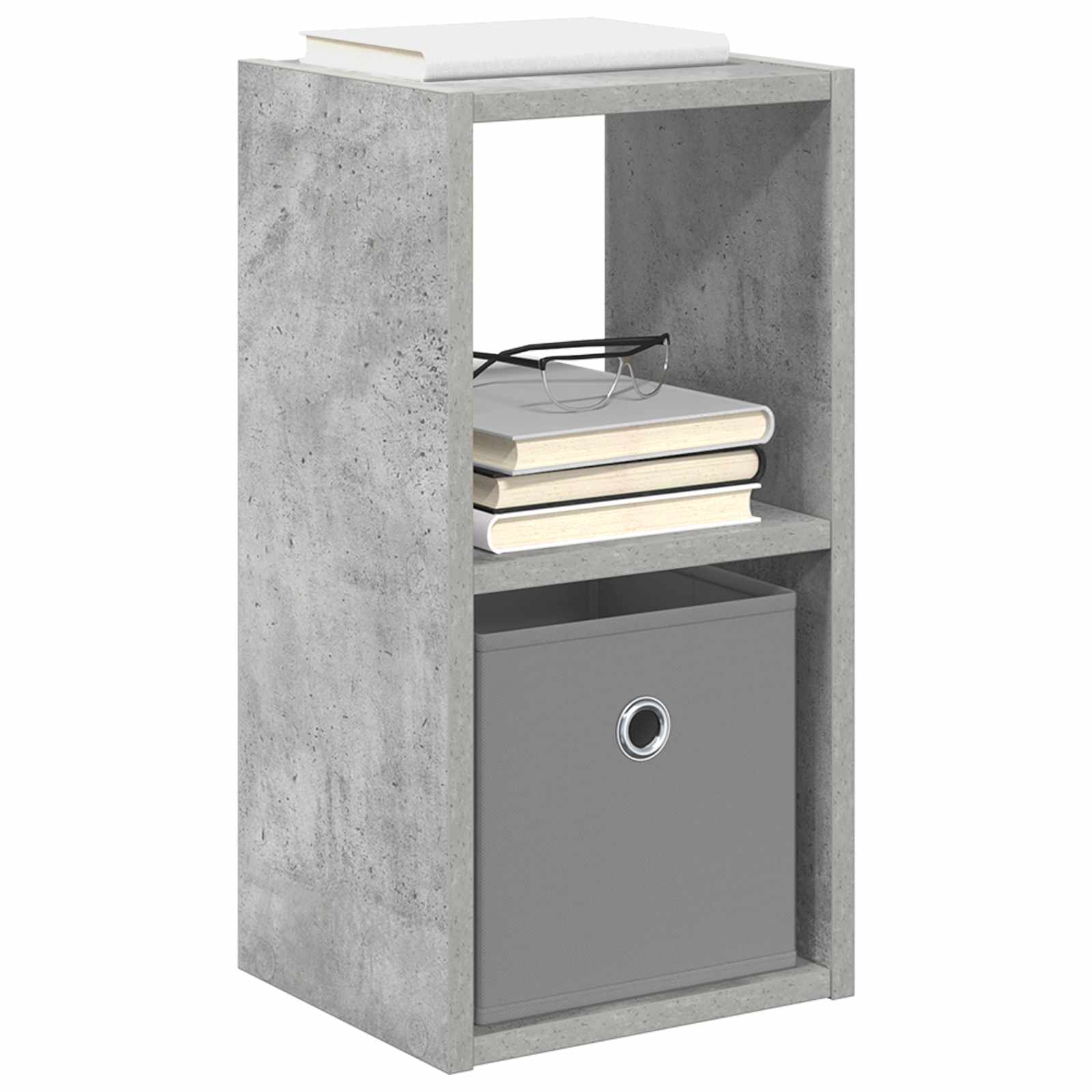 Nachtkastje Beton Grijs 25,5 x 22 x 49,5 cm Bewerkt hout is nu te koop bij PeponiXL, paradijselijk wonen!