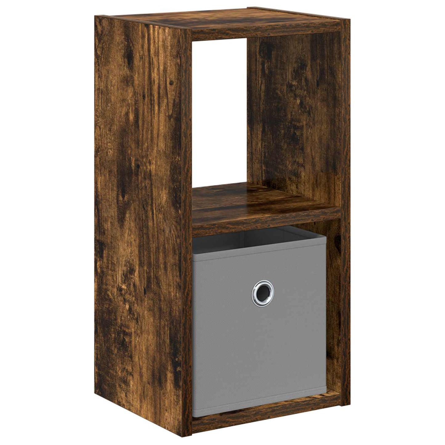 Nachtkastje Gerookt eiken 25,5 x 22 x 49,5 cm Bewerkt hout is nu te koop bij PeponiXL, paradijselijk wonen!
