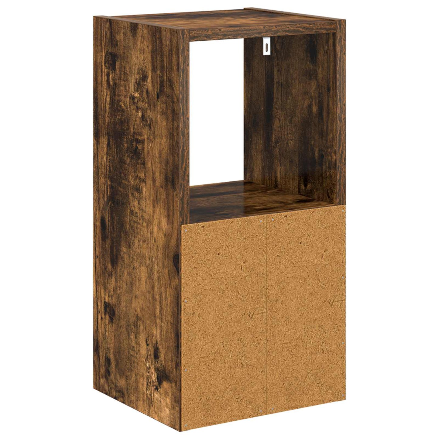 Nachtkastje Gerookt eiken 25,5 x 22 x 49,5 cm Bewerkt hout is nu te koop bij PeponiXL, paradijselijk wonen!