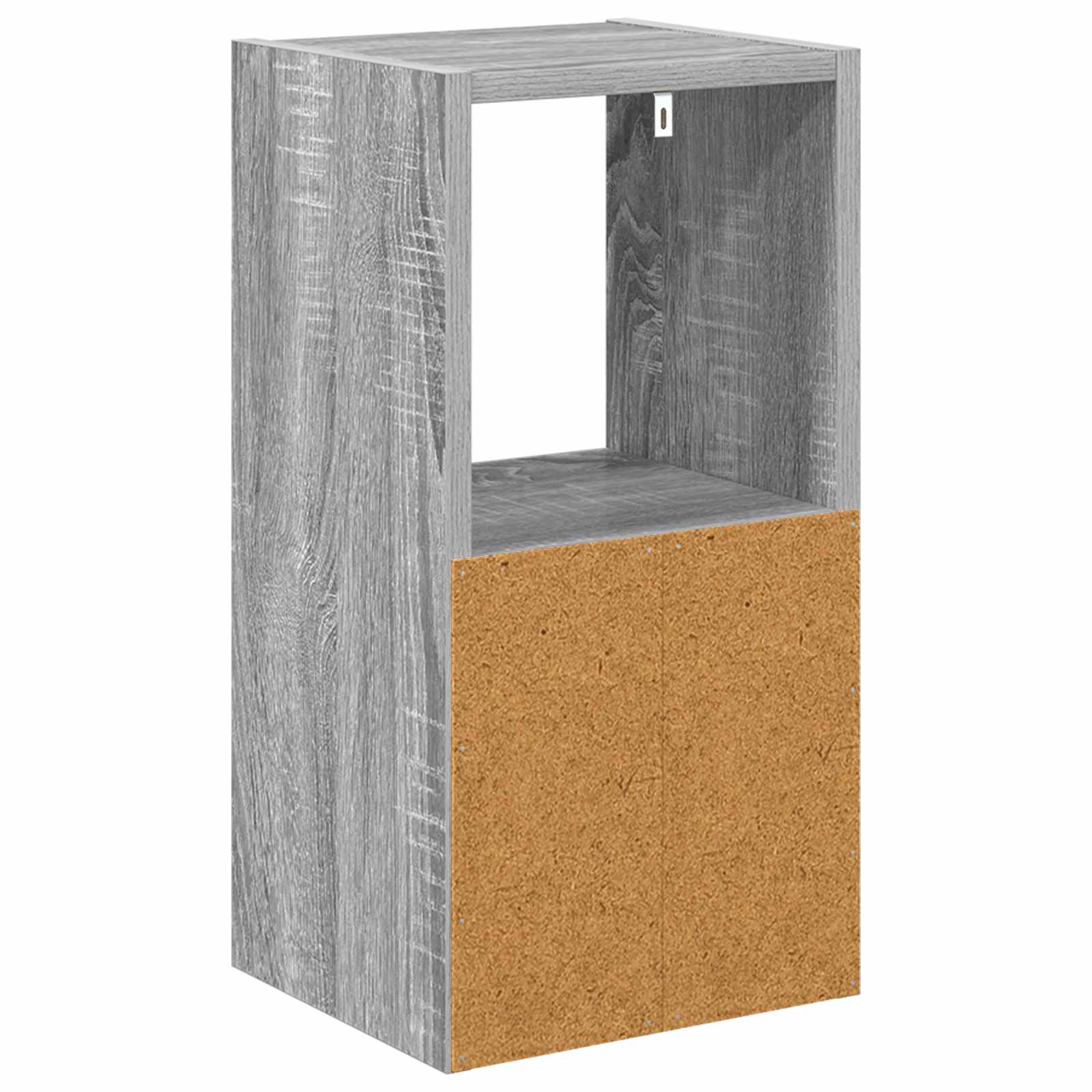 Nachtkastje Grijs Sonoma 25,5 x 22 x 49,5 cm Bewerkt hout is nu te koop bij PeponiXL, paradijselijk wonen!