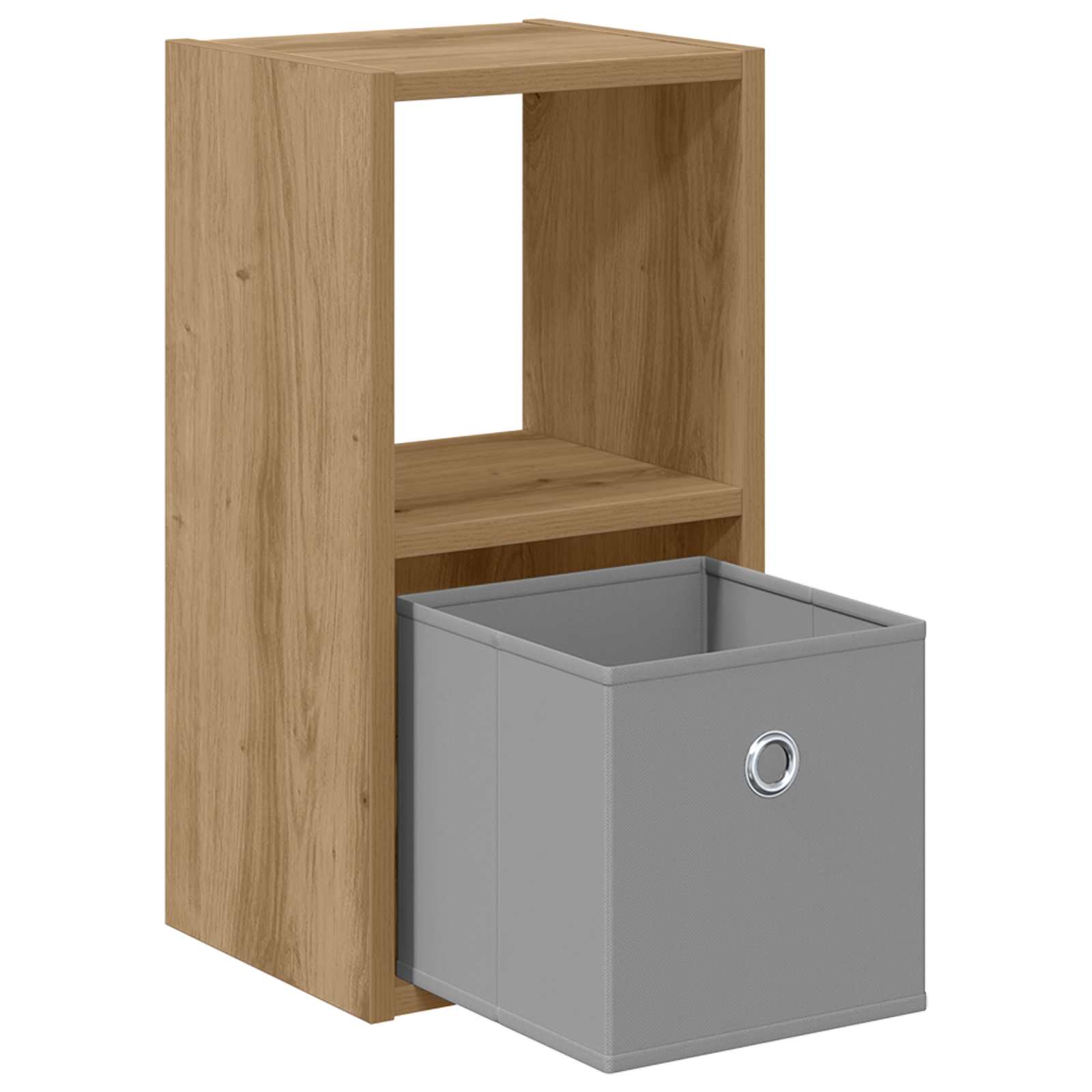 Nachtkastje Artisan Eiken 25,5 x 22 x 49,5 cm Bewerkt hout is nu te koop bij PeponiXL, paradijselijk wonen!