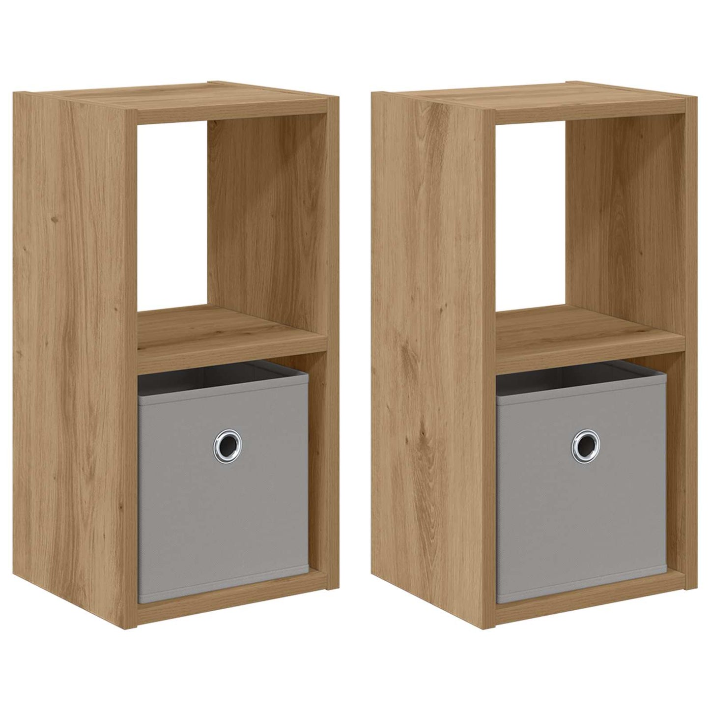 Nachtkastje met lade 2 pcs Artisan Eiken 25,5 x 22 x 49,5 cm is nu te koop bij PeponiXL, paradijselijk wonen!