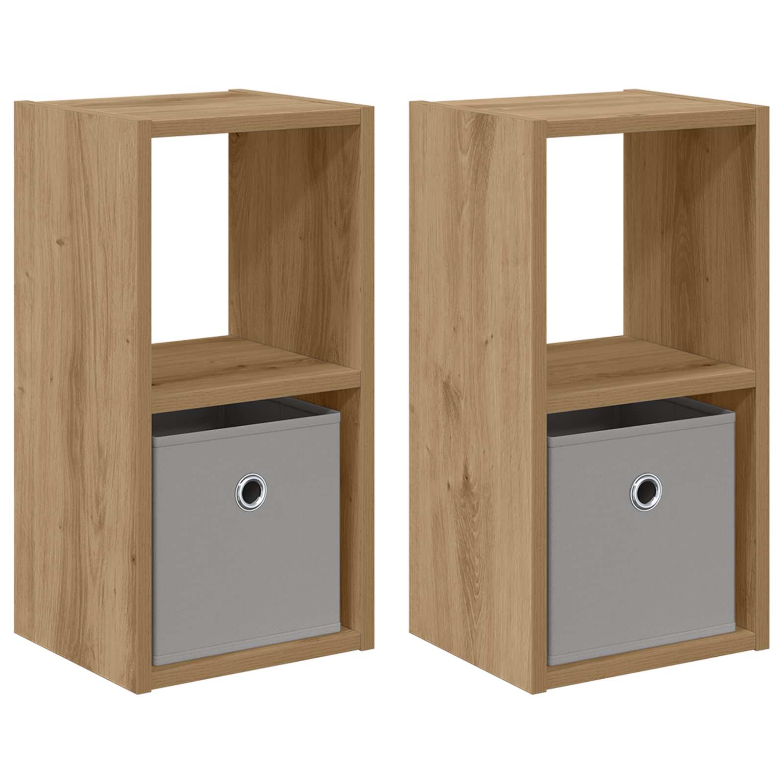 Nachtkastje met lade 2 pcs Artisan Eiken 25,5 x 22 x 49,5 cm is nu te koop bij PeponiXL, paradijselijk wonen!