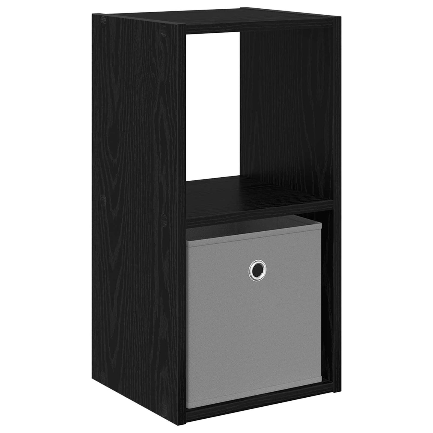 Nachtkastje Zwart Eiken 30,5 x 27 x 59,5 cm Bewerkt hout is nu te koop bij PeponiXL, paradijselijk wonen!