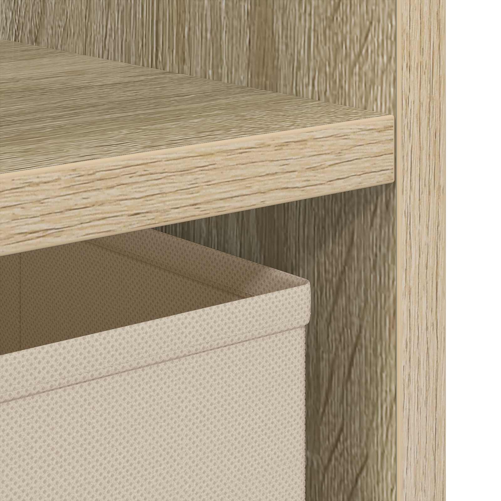 Nachtkastje Sonoma Eiken 30,5 x 27 x 59,5 cm Bewerkt hout is nu te koop bij PeponiXL, paradijselijk wonen!