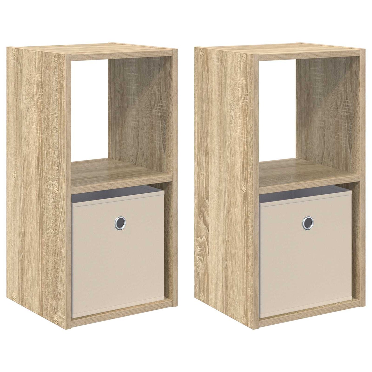 Nachtkastje 2 pcs Sonoma Eiken 30,5 x 27 x 59,5 cm Bewerkt hout is nu te koop bij PeponiXL, paradijselijk wonen!