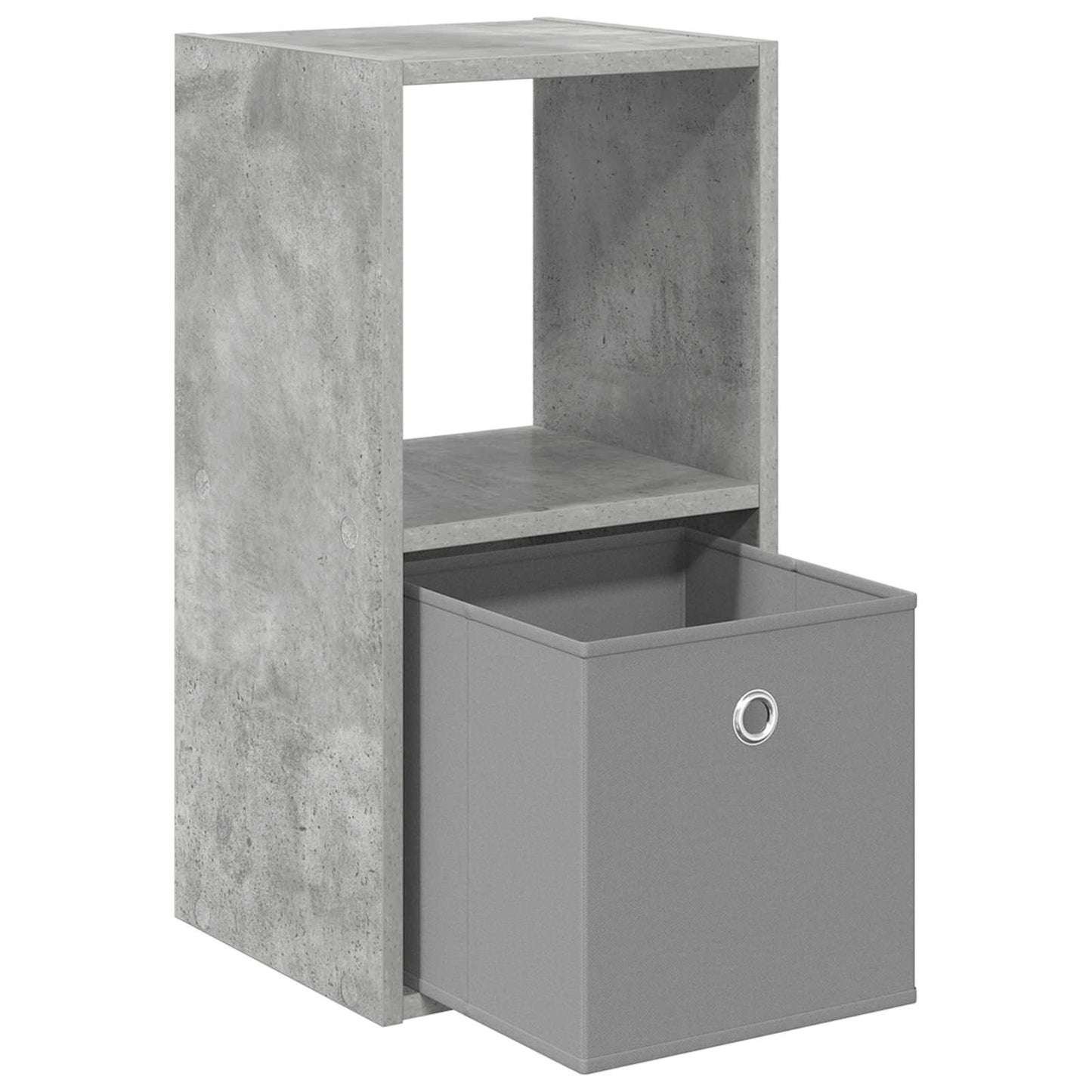 Nachtkastje Beton Grijs 30,5 x 27 x 59,5 cm Bewerkt hout is nu te koop bij PeponiXL, paradijselijk wonen!