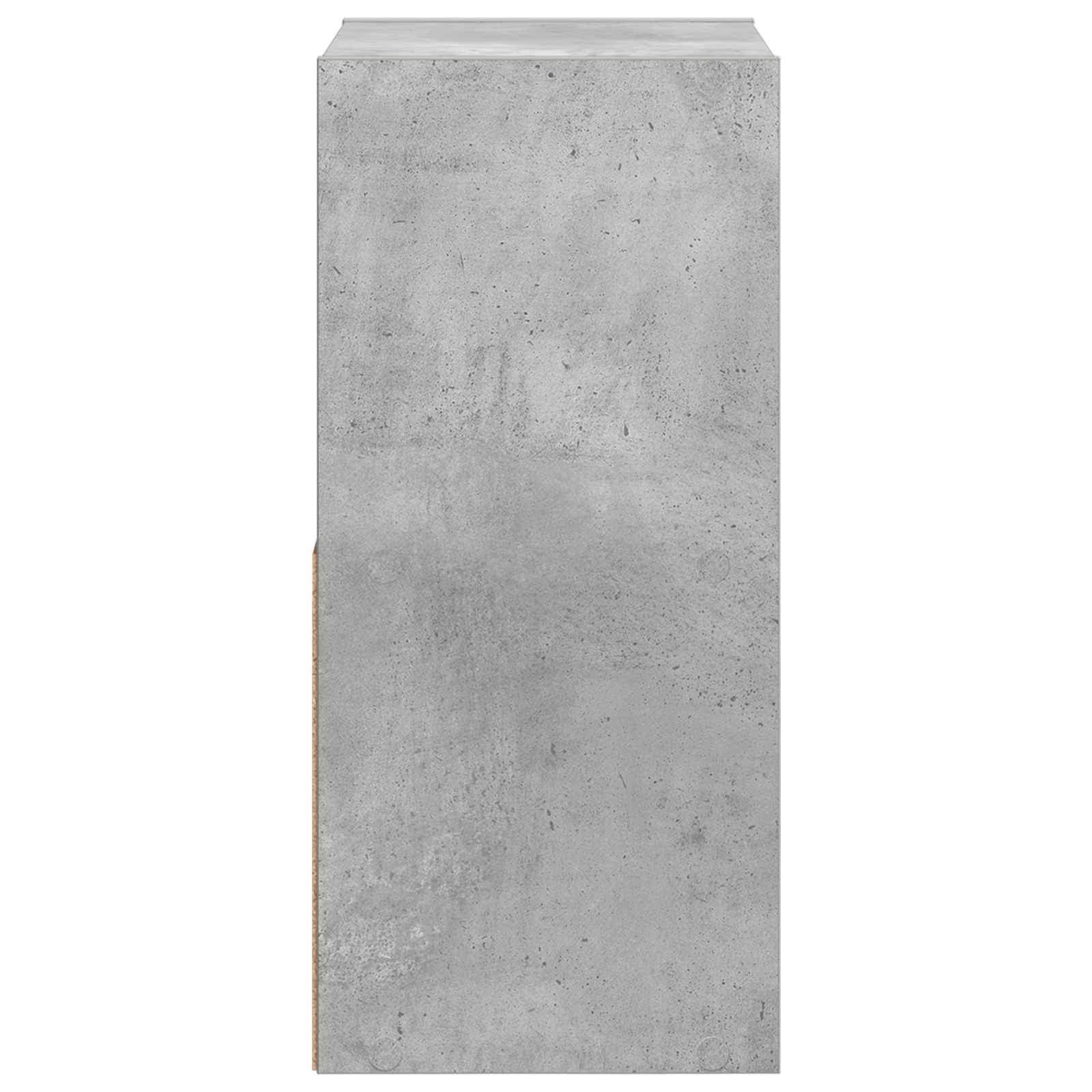 Nachtkastje Beton Grijs 30,5 x 27 x 59,5 cm Bewerkt hout is nu te koop bij PeponiXL, paradijselijk wonen!