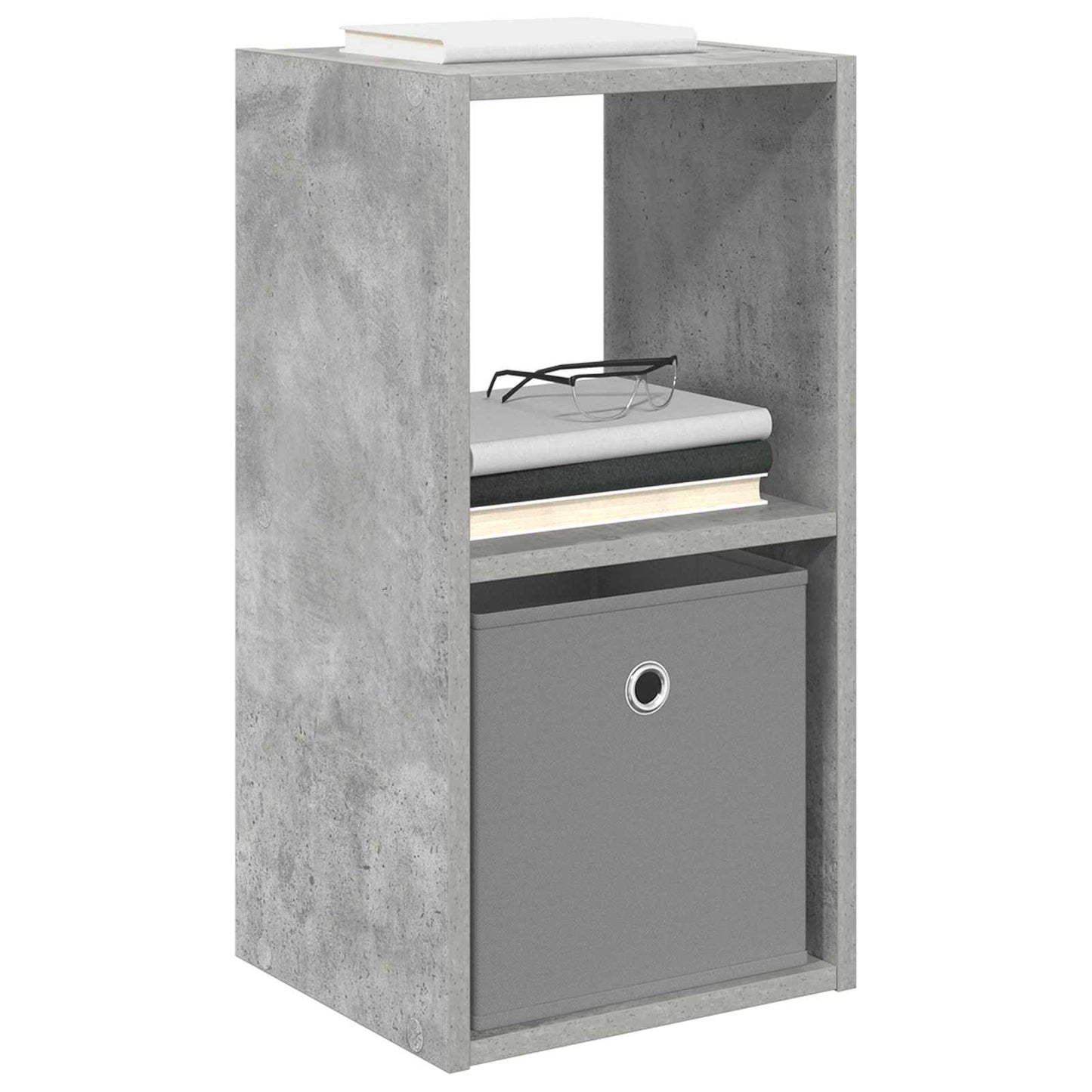 Nachtkastje 2 pcs Beton Grijs 30,5 x 27 x 59,5 cm Bewerkt hout is nu te koop bij PeponiXL, paradijselijk wonen!