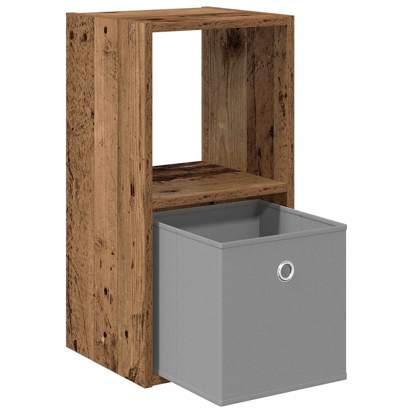 Nachtkastje met lade Oudhout 30,5 x 27 x 59,5 cm Bewerkt hout is nu te koop bij PeponiXL, paradijselijk wonen!