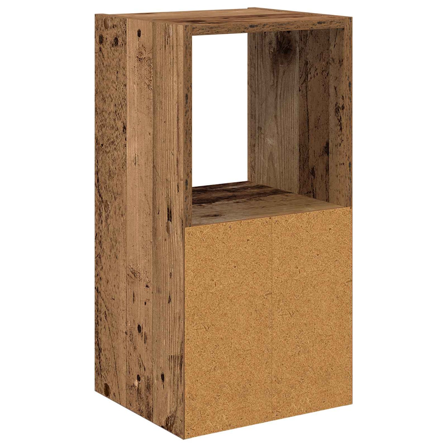 Nachtkastje met lade Oudhout 30,5 x 27 x 59,5 cm Bewerkt hout is nu te koop bij PeponiXL, paradijselijk wonen!