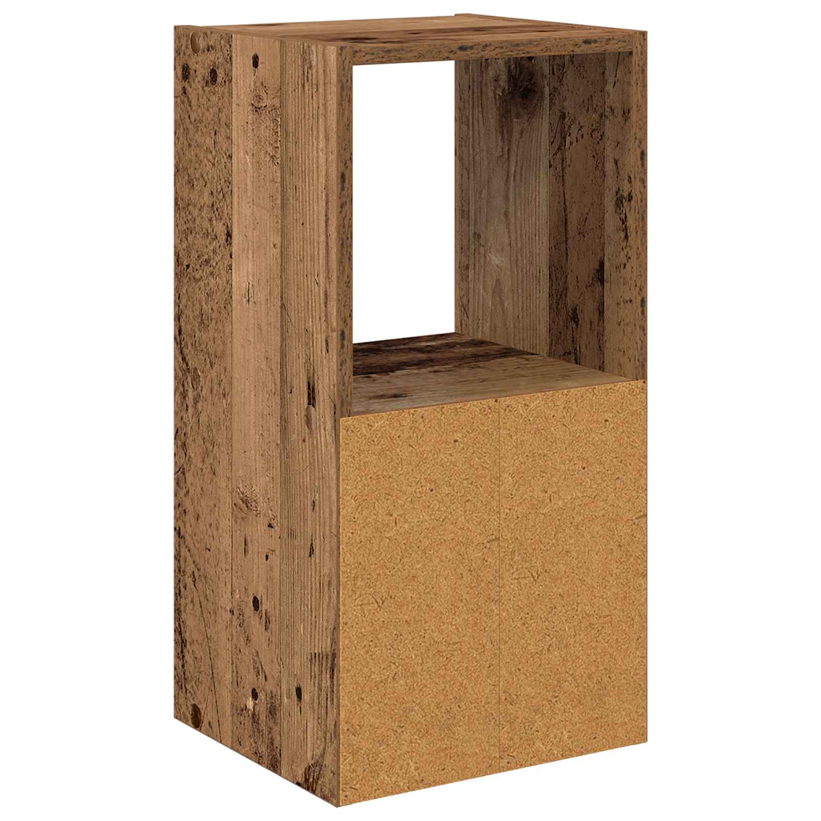 Nachtkastje met lade Oudhout 30,5 x 27 x 59,5 cm Bewerkt hout is nu te koop bij PeponiXL, paradijselijk wonen!