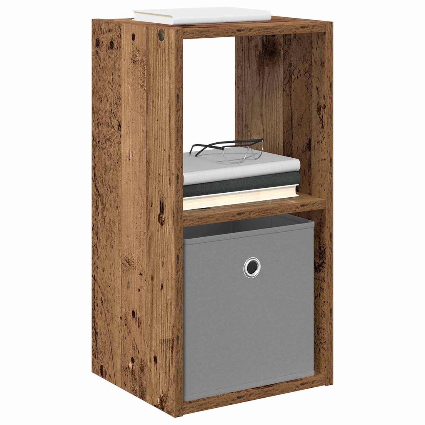Nachtkastje met lade Oudhout 30,5 x 27 x 59,5 cm Bewerkt hout is nu te koop bij PeponiXL, paradijselijk wonen!
