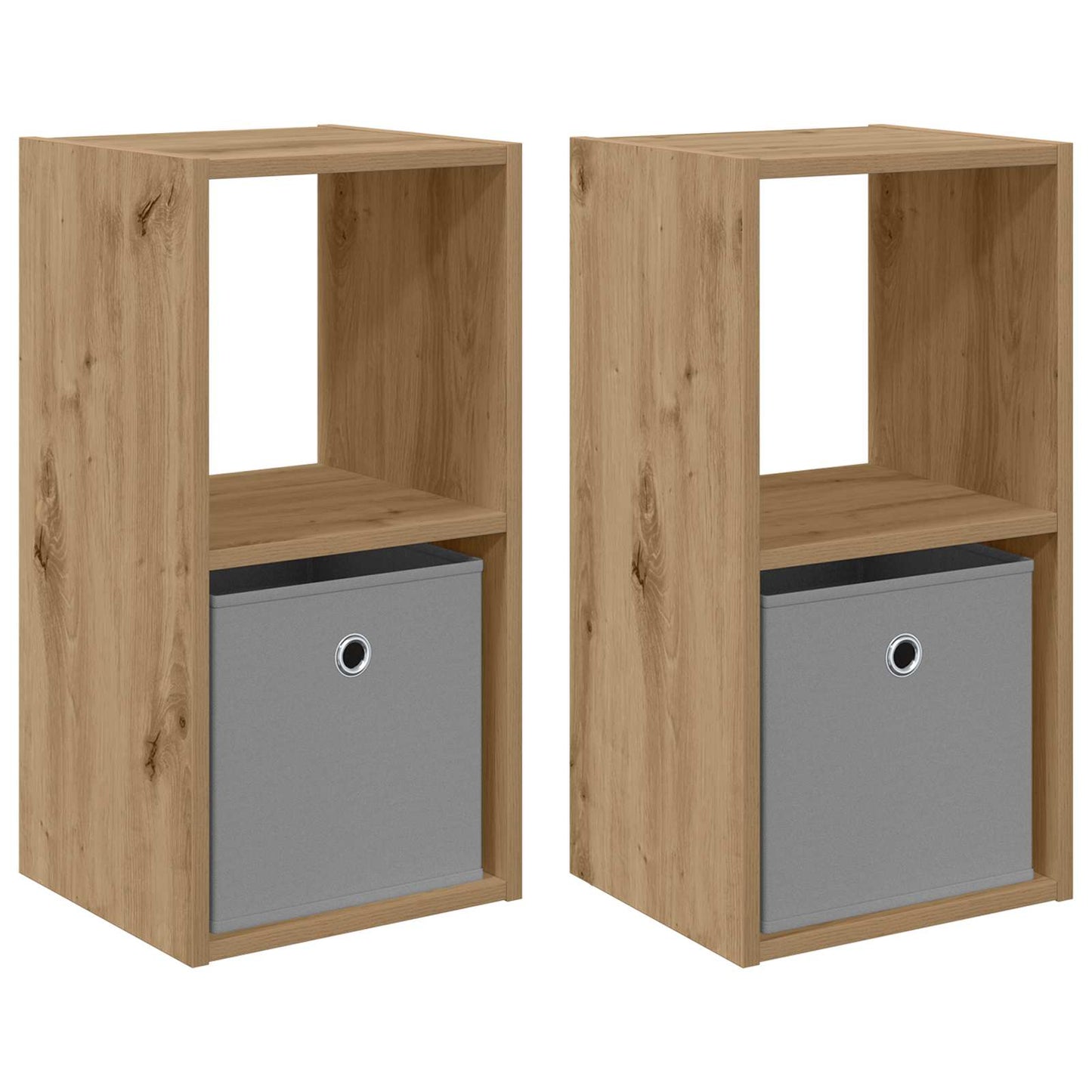 Nachtkastje met lade 2 pcs Artisan Eiken 30,5 x 27 x 59,5 cm is nu te koop bij PeponiXL, paradijselijk wonen!