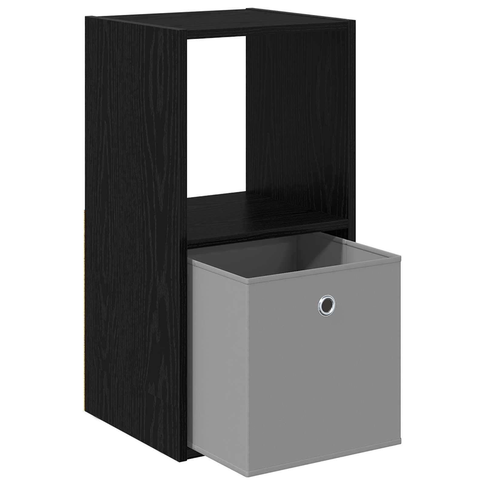 Nachtkastje 2 pcs Zwart Eiken 35 x 32 x 68,5 cm Bewerkt hout is nu te koop bij PeponiXL, paradijselijk wonen!