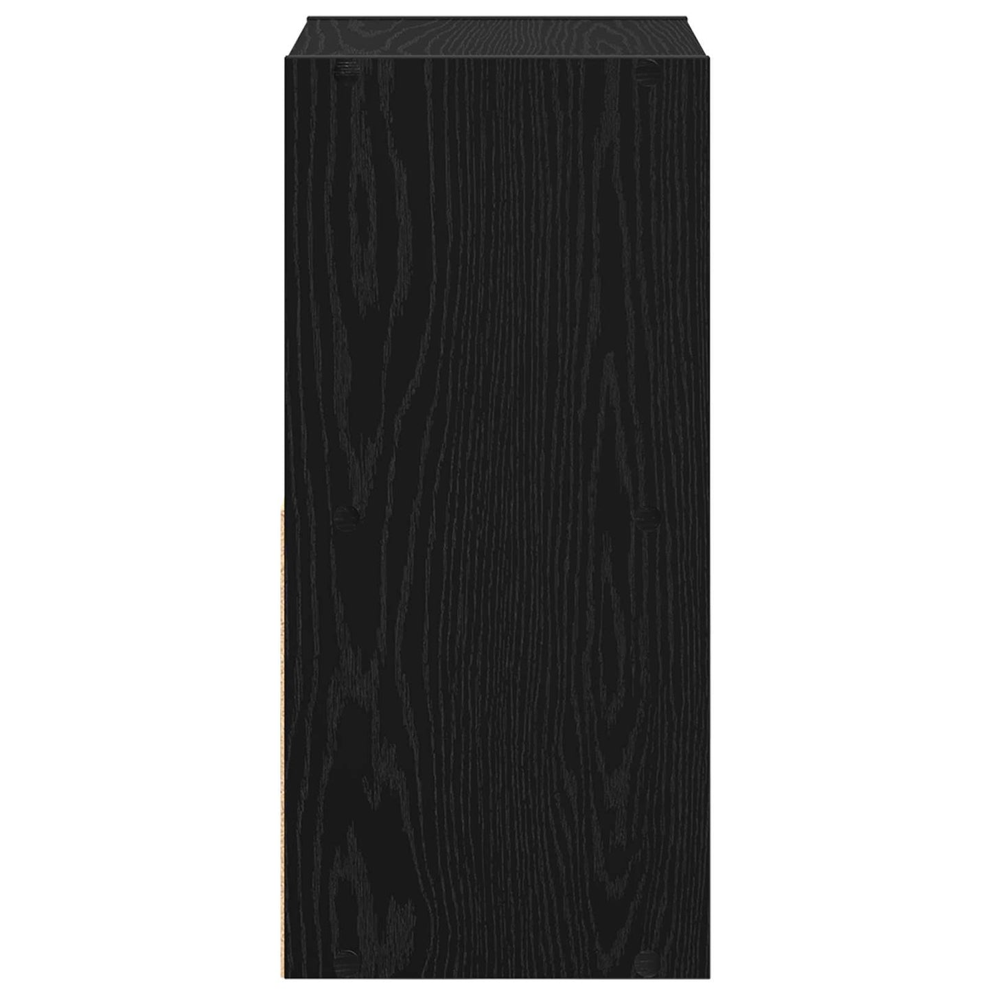 Nachtkastje 2 pcs Zwart Eiken 35 x 32 x 68,5 cm Bewerkt hout is nu te koop bij PeponiXL, paradijselijk wonen!