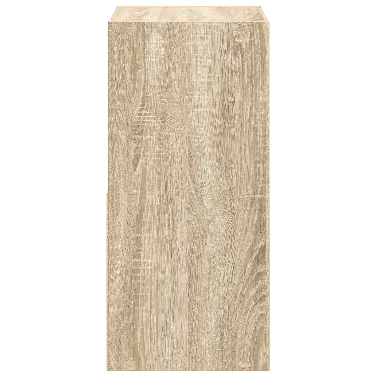 Nachtkastje 2 pcs Sonoma Eiken 35 x 32 x 68,5 cm Bewerkt hout is nu te koop bij PeponiXL, paradijselijk wonen!