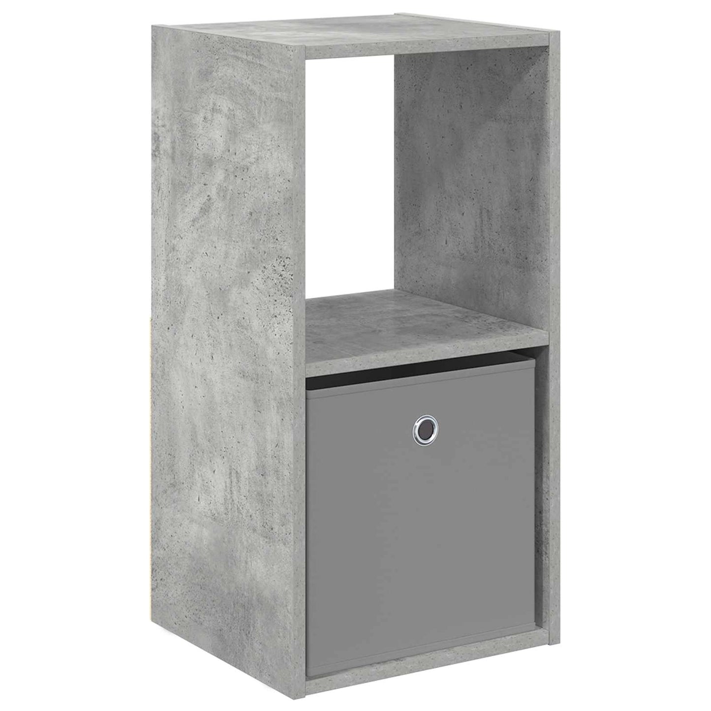 Nachtkastje met lade Beton Grijs 35 x 32 x 68,5 cm Bewerkt hout is nu te koop bij PeponiXL, paradijselijk wonen!