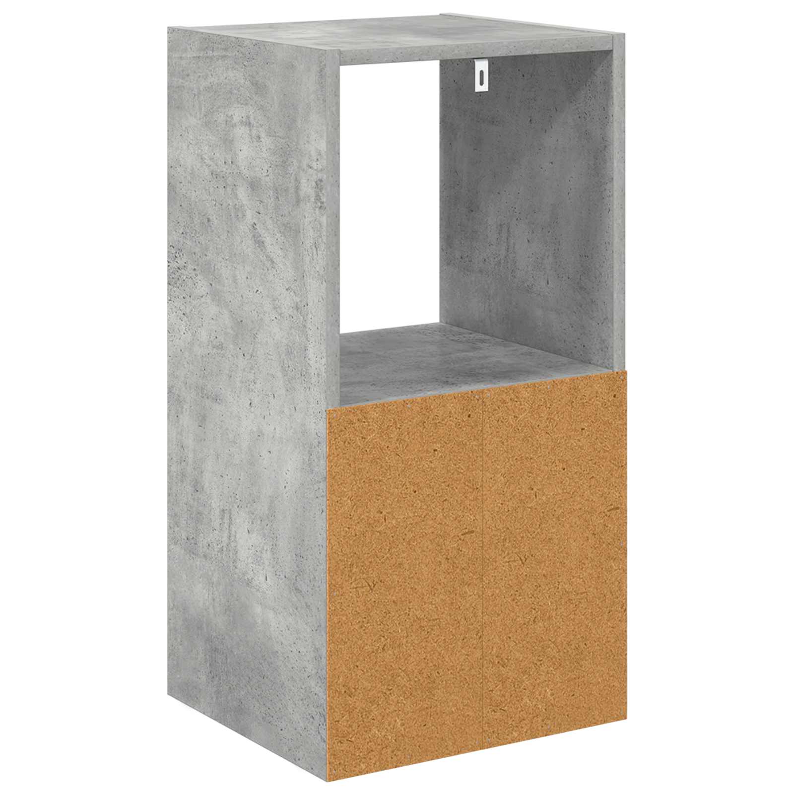 Nachtkastje met lade Beton Grijs 35 x 32 x 68,5 cm Bewerkt hout is nu te koop bij PeponiXL, paradijselijk wonen!