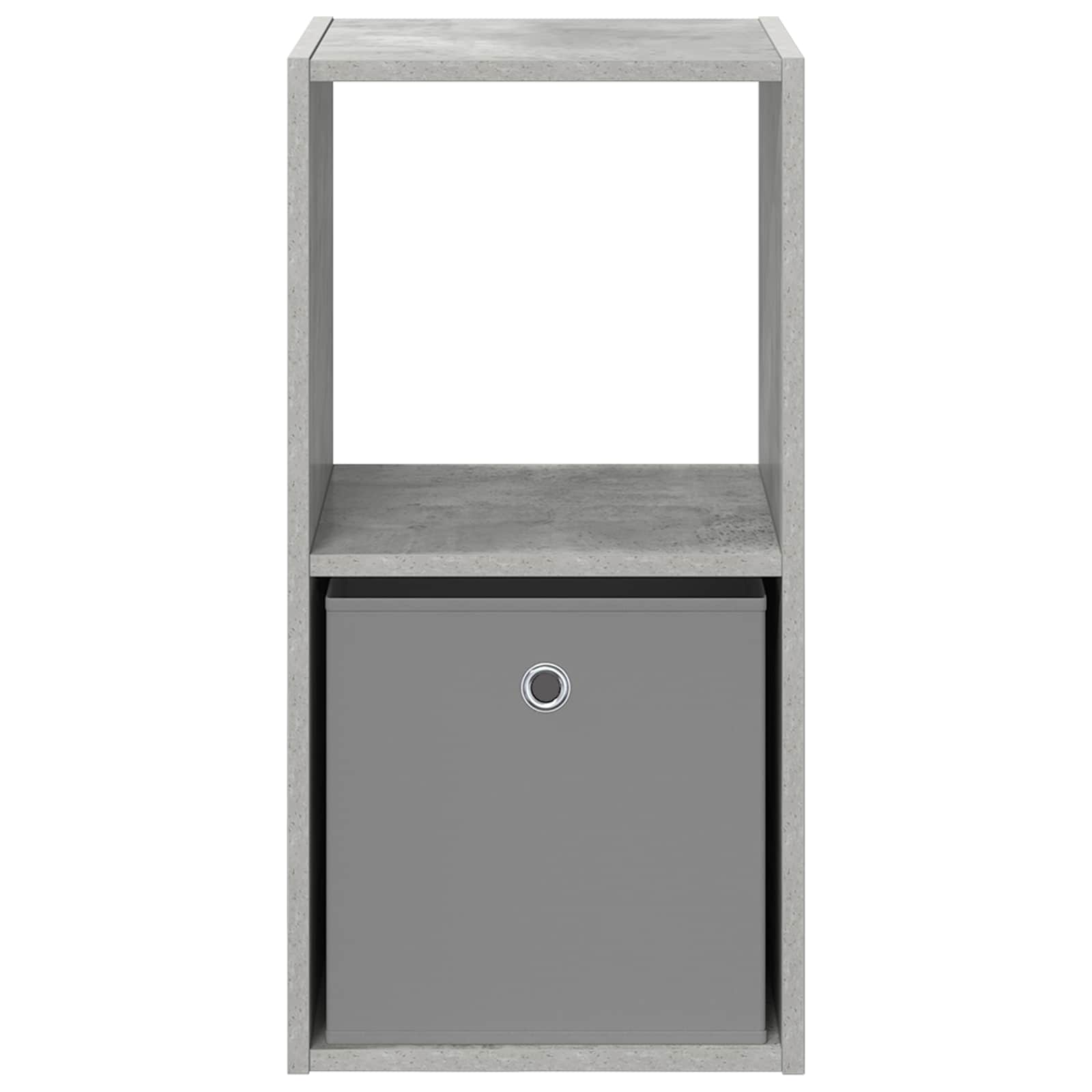 Nachtkastje met lade Beton Grijs 35 x 32 x 68,5 cm Bewerkt hout is nu te koop bij PeponiXL, paradijselijk wonen!