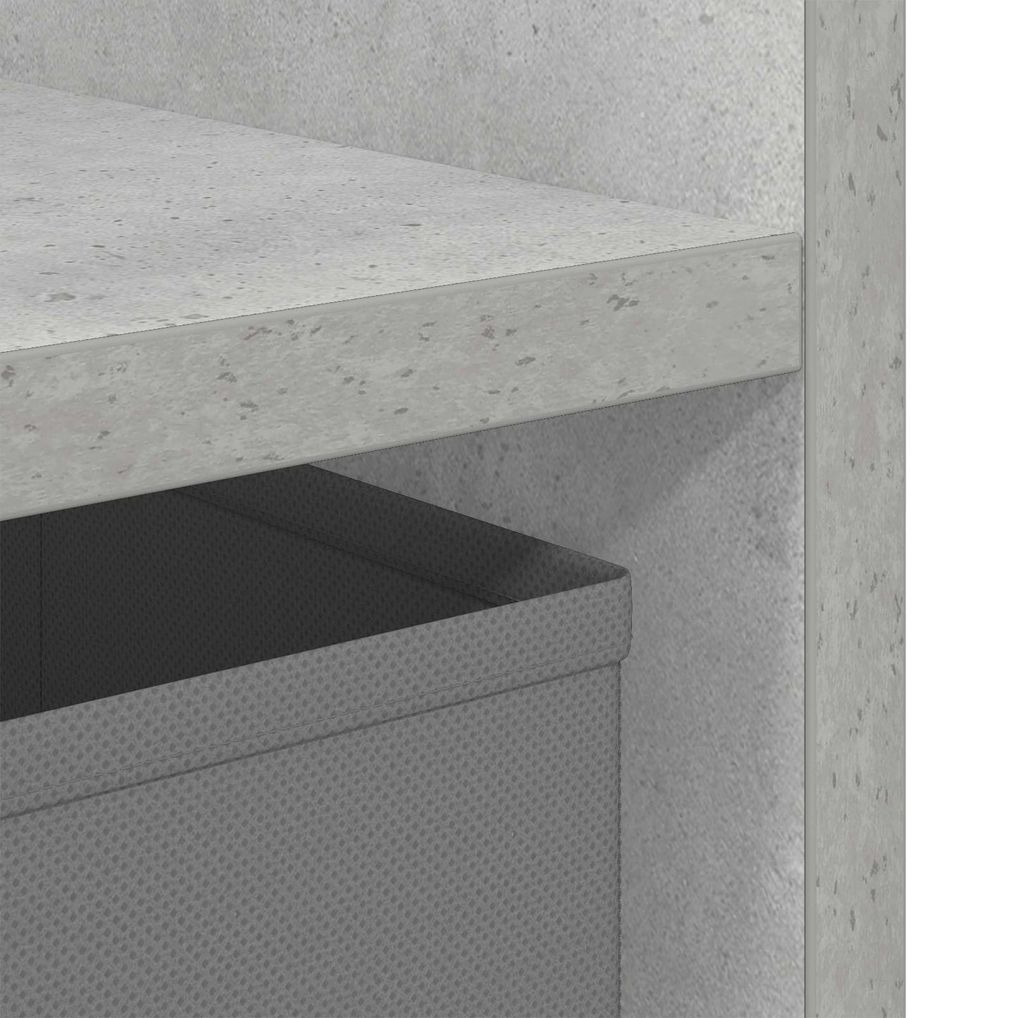 Nachtkastje 2 pcs Beton Grijs 35 x 32 x 68,5 cm Bewerkt hout is nu te koop bij PeponiXL, paradijselijk wonen!