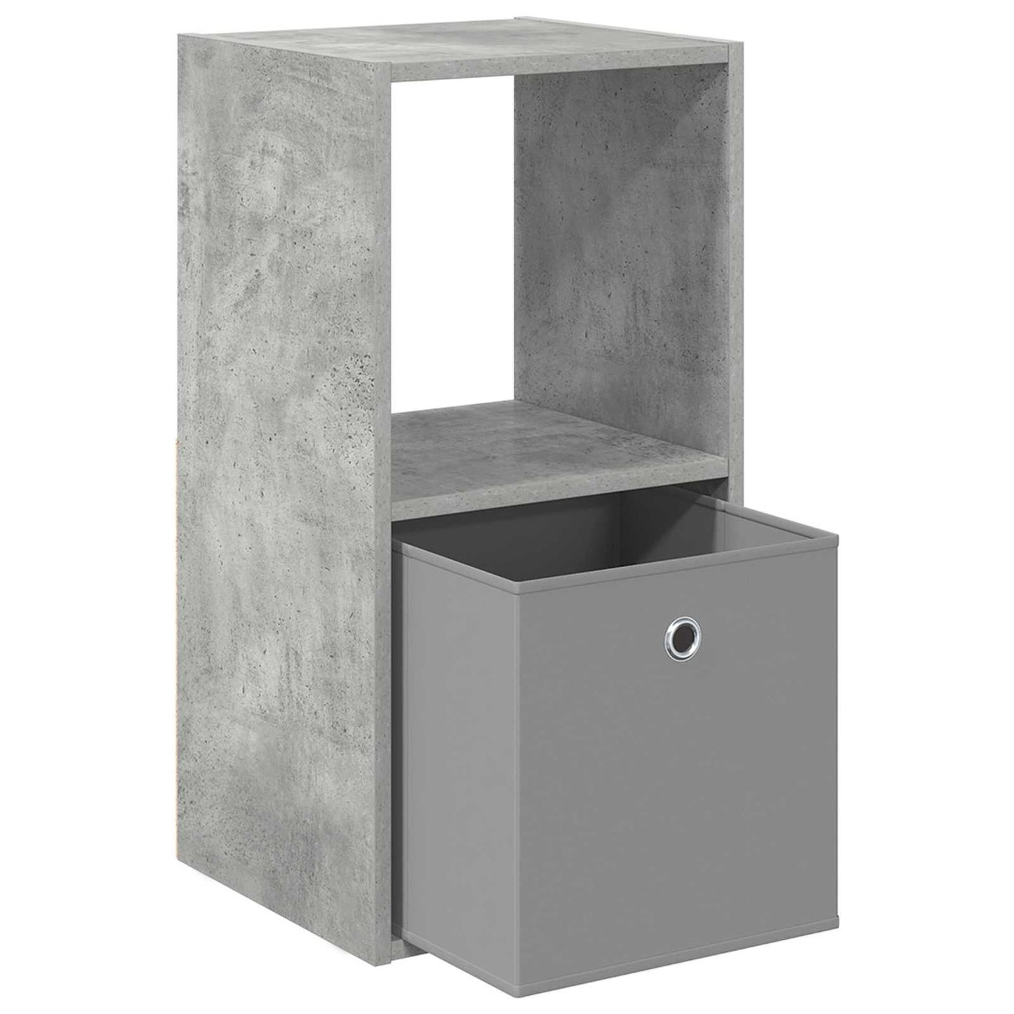 Nachtkastje 2 pcs Beton Grijs 35 x 32 x 68,5 cm Bewerkt hout is nu te koop bij PeponiXL, paradijselijk wonen!