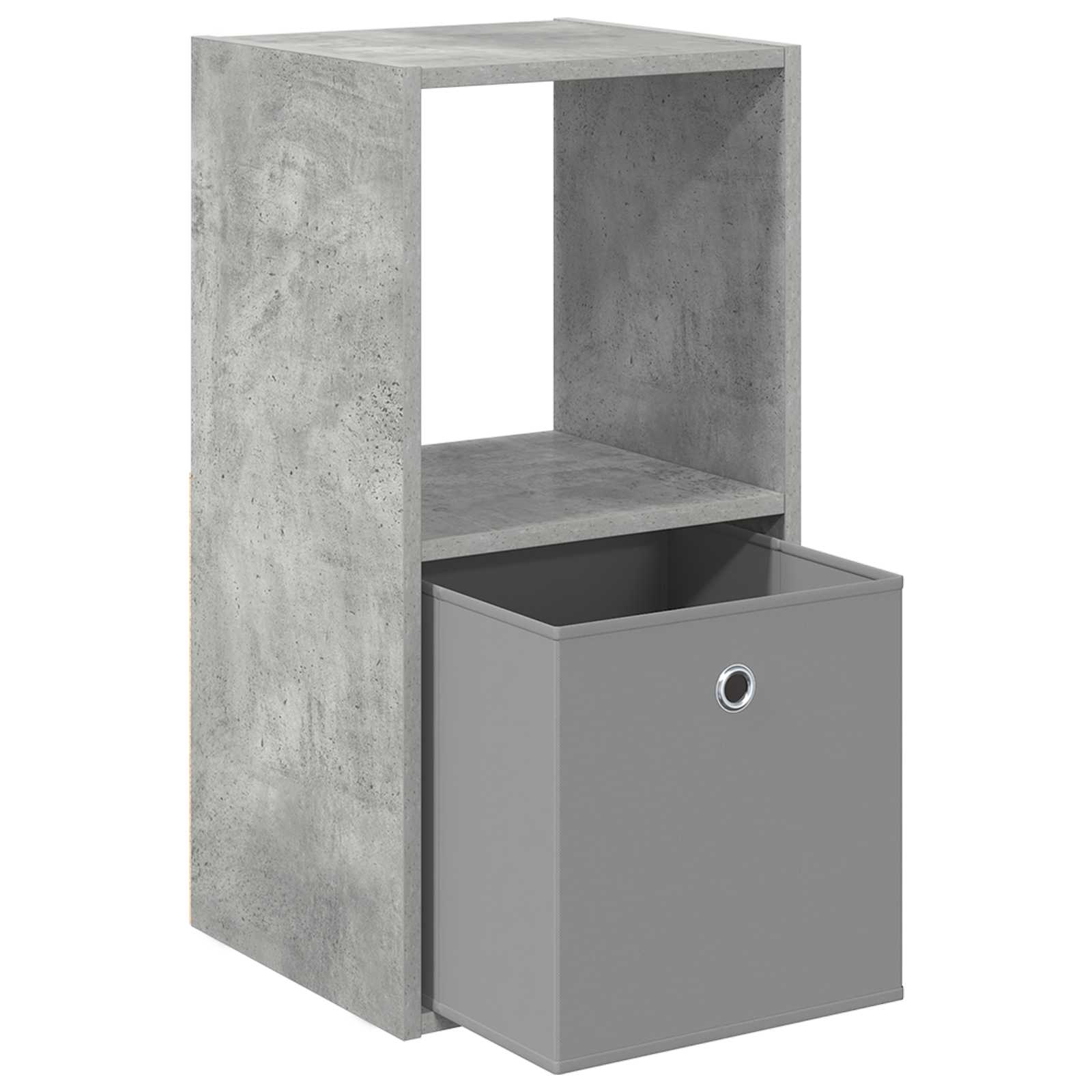 Nachtkastje 2 pcs Beton Grijs 35 x 32 x 68,5 cm Bewerkt hout is nu te koop bij PeponiXL, paradijselijk wonen!