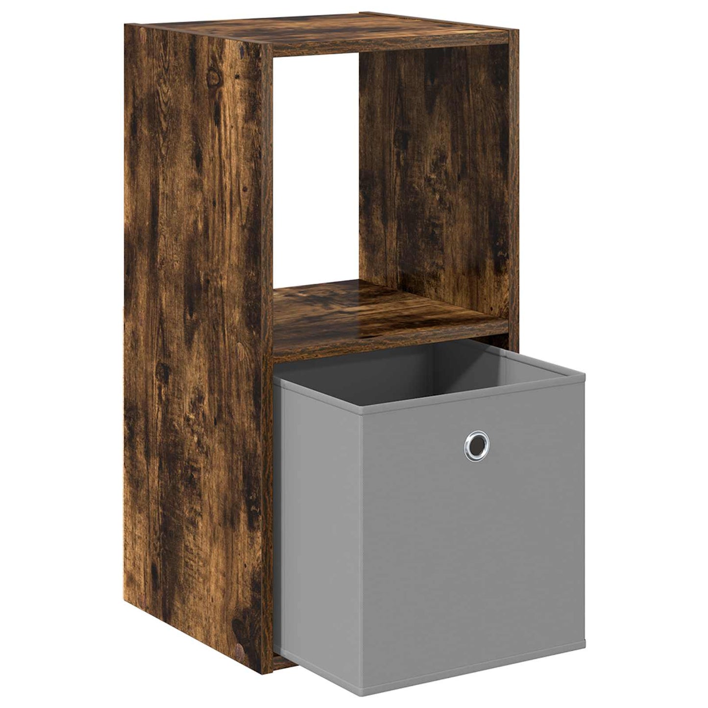 Nachtkastje 2 pcs Gerookt eiken 35 x 32 x 68,5 cm Bewerkt hout is nu te koop bij PeponiXL, paradijselijk wonen!