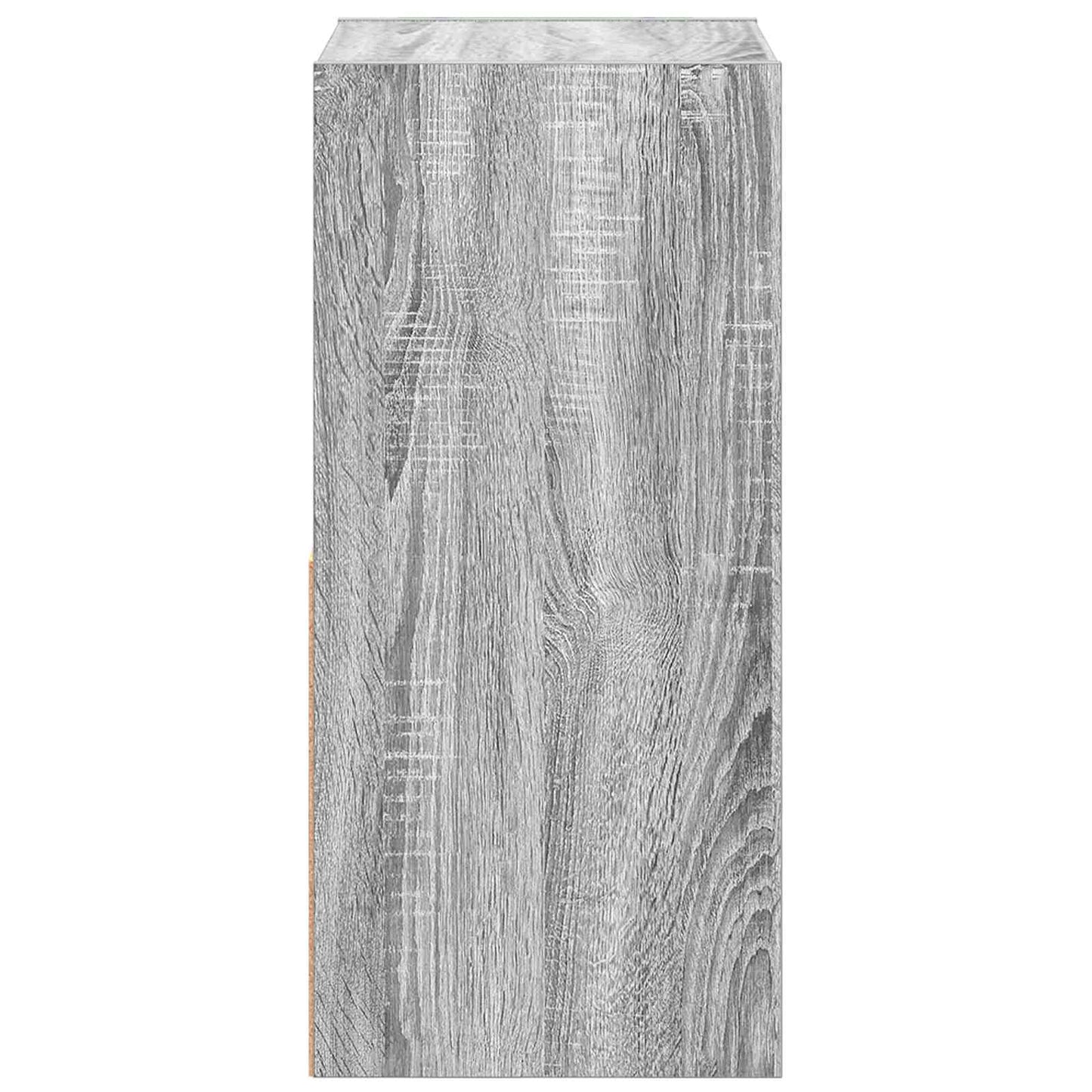 Nachtkastje Grijs Sonoma 35 x 32 x 68,5 cm Bewerkt hout is nu te koop bij PeponiXL, paradijselijk wonen!