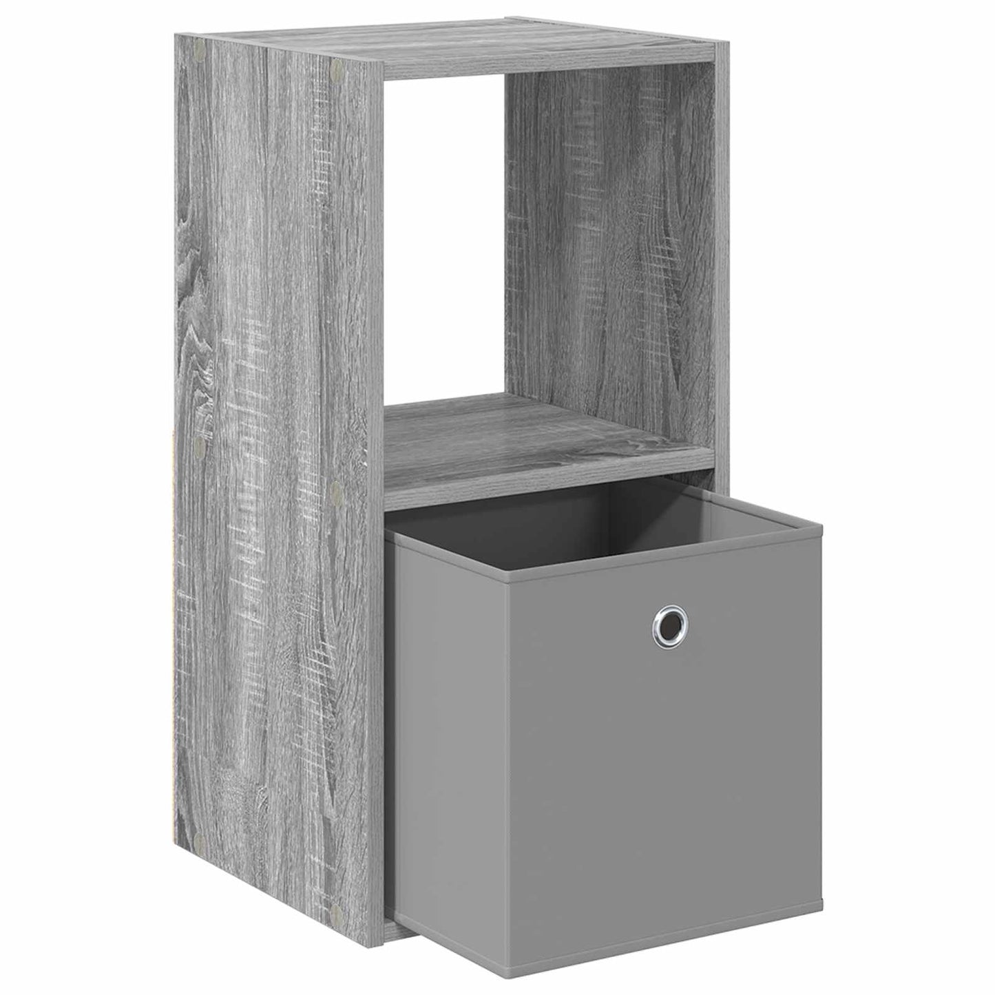 Nachtkastje 2 pcs Grijs Sonoma 35 x 32 x 68,5 cm Bewerkt hout is nu te koop bij PeponiXL, paradijselijk wonen!