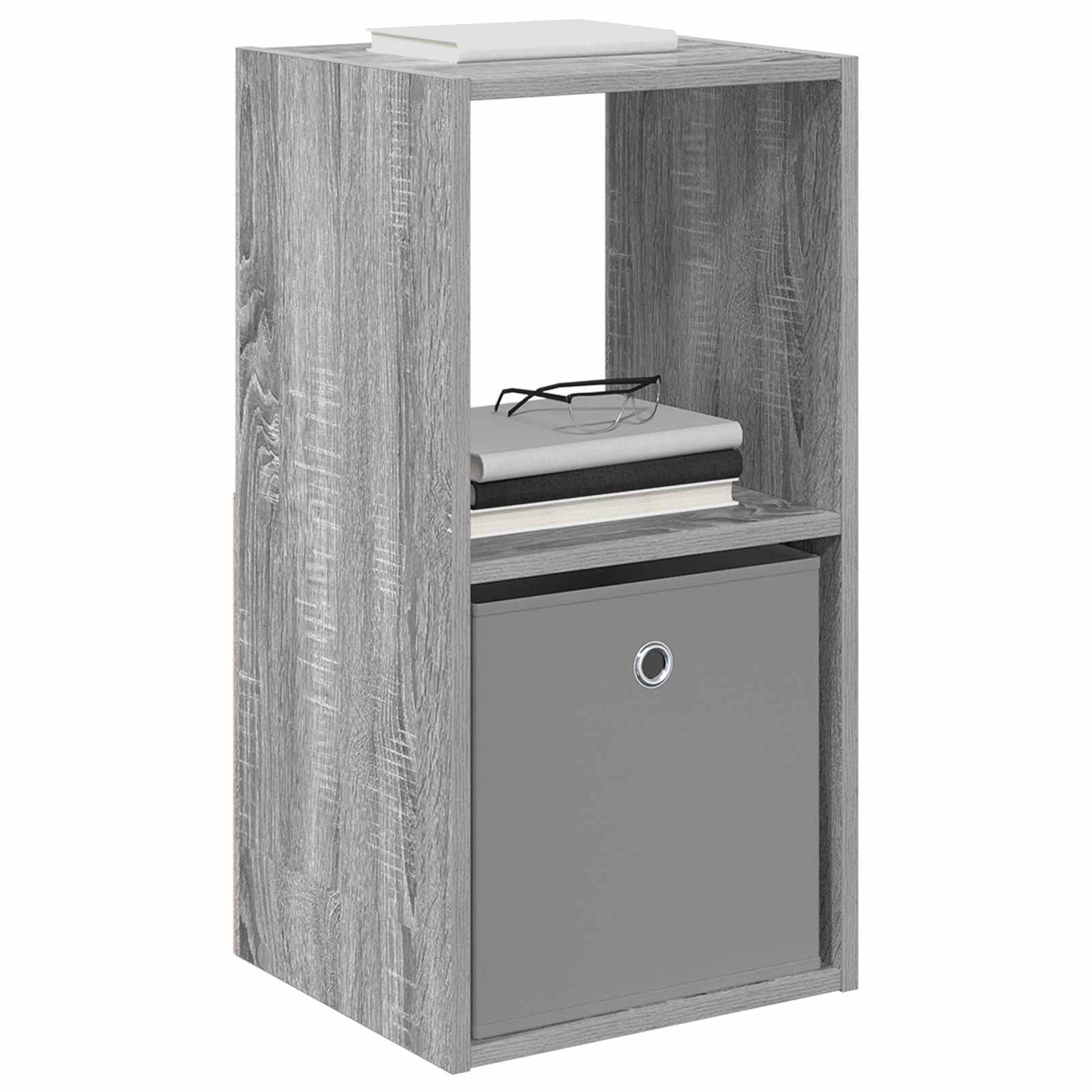 Nachtkastje 2 pcs Grijs Sonoma 35 x 32 x 68,5 cm Bewerkt hout is nu te koop bij PeponiXL, paradijselijk wonen!