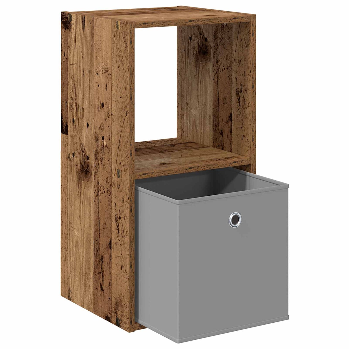 Nachtkastje met lade Oudhout 35 x 32 x 68,5 cm Bewerkt hout is nu te koop bij PeponiXL, paradijselijk wonen!