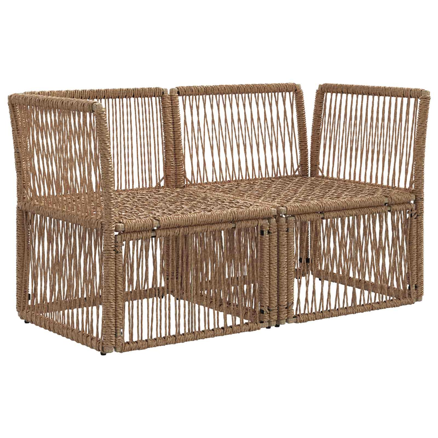Tuinbank 2-Aantal zitplaatsen Beige poly rattan is nu te koop bij PeponiXL, paradijselijk wonen!