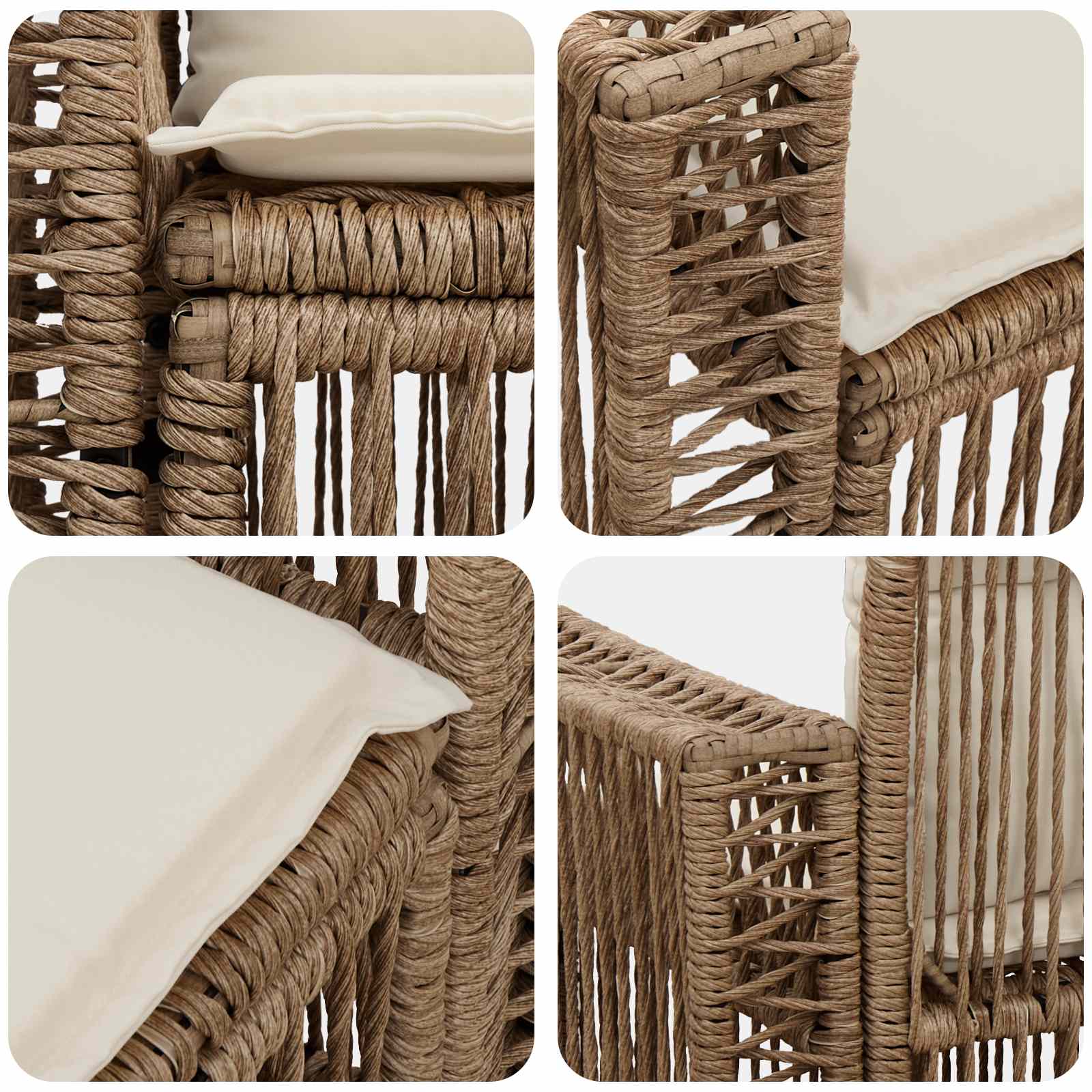 Tuinbank 2-Aantal zitplaatsen Beige poly rattan is nu te koop bij PeponiXL, paradijselijk wonen!