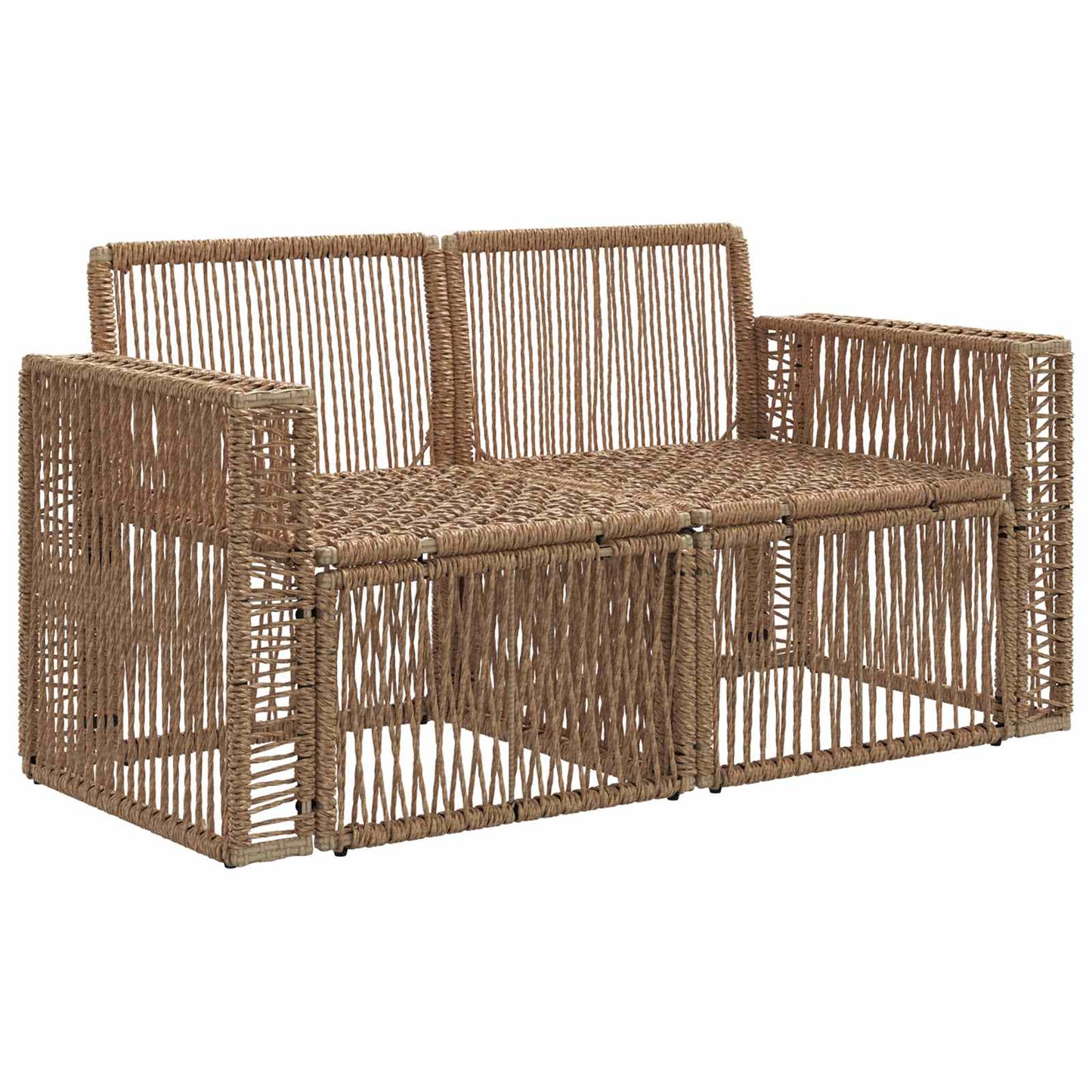 Tuinbank 2-Aantal zitplaatsen Beige poly rattan is nu te koop bij PeponiXL, paradijselijk wonen!