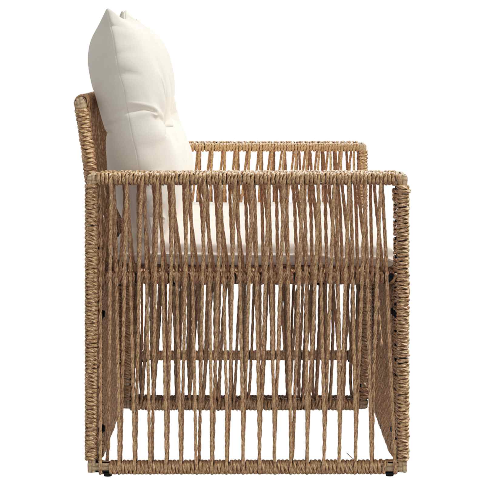 Tuinbank 2-Aantal zitplaatsen Beige poly rattan is nu te koop bij PeponiXL, paradijselijk wonen!