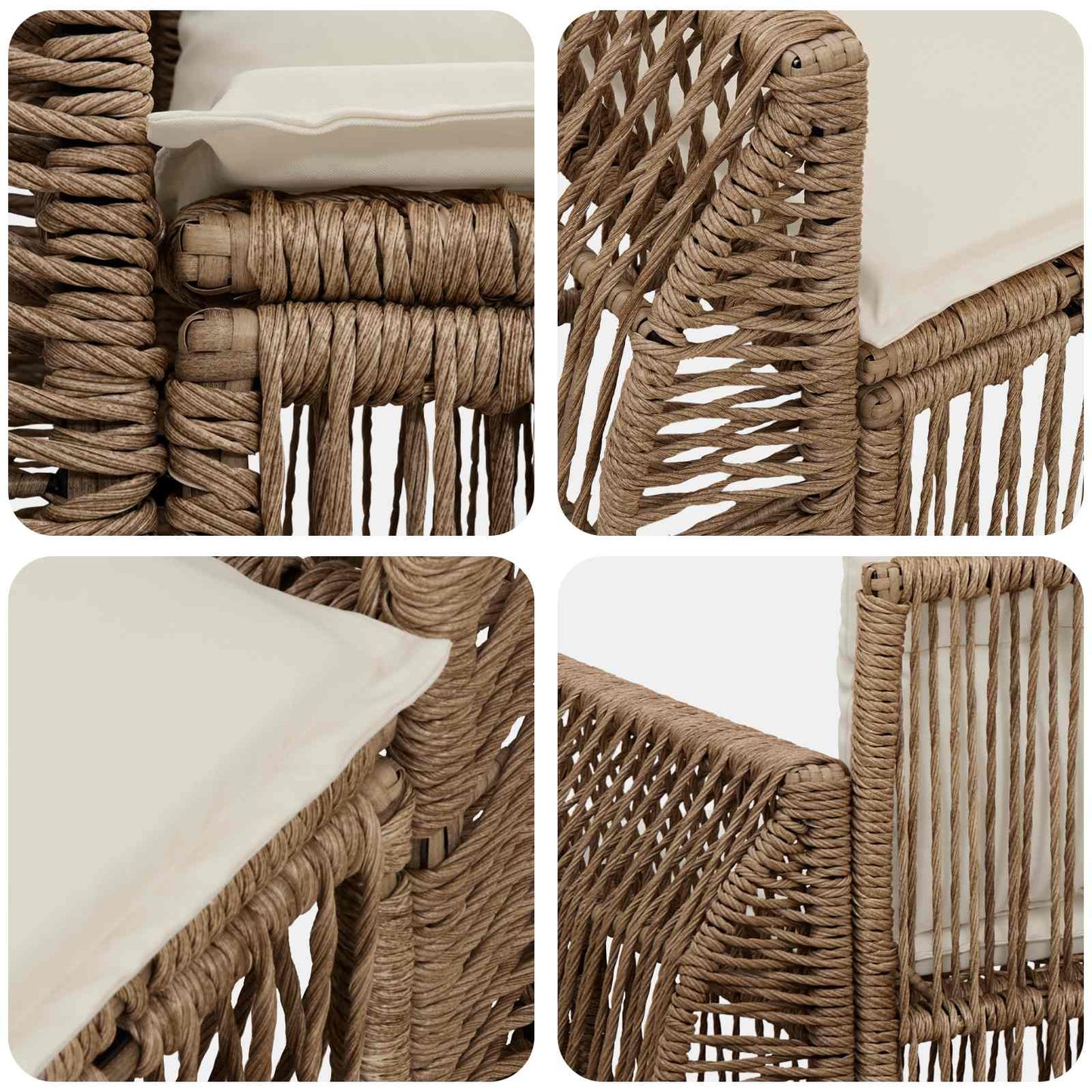 Tuinbank 2-Aantal zitplaatsen Beige poly rattan is nu te koop bij PeponiXL, paradijselijk wonen!