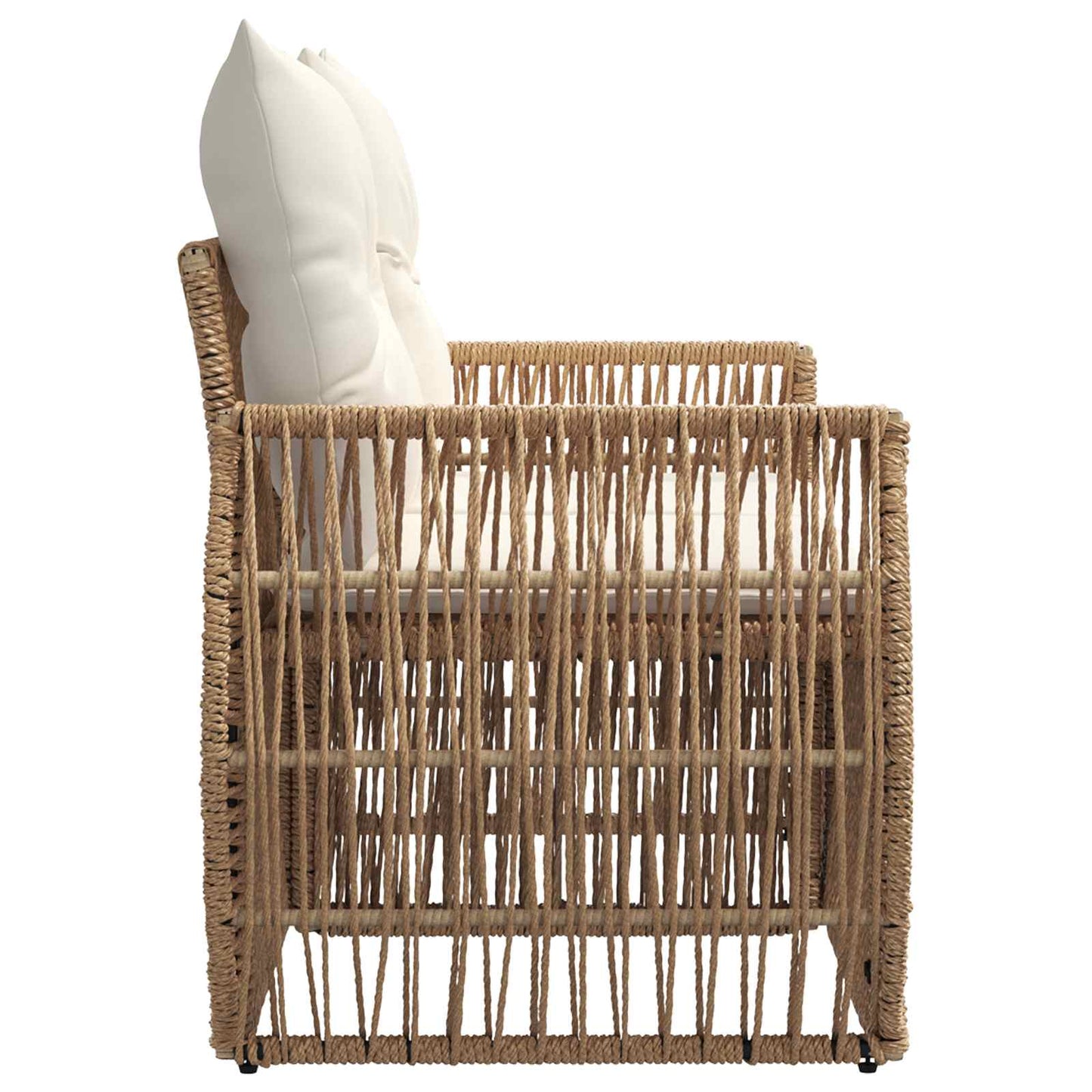 Tuinbank 2-Aantal zitplaatsen Beige poly rattan is nu te koop bij PeponiXL, paradijselijk wonen!
