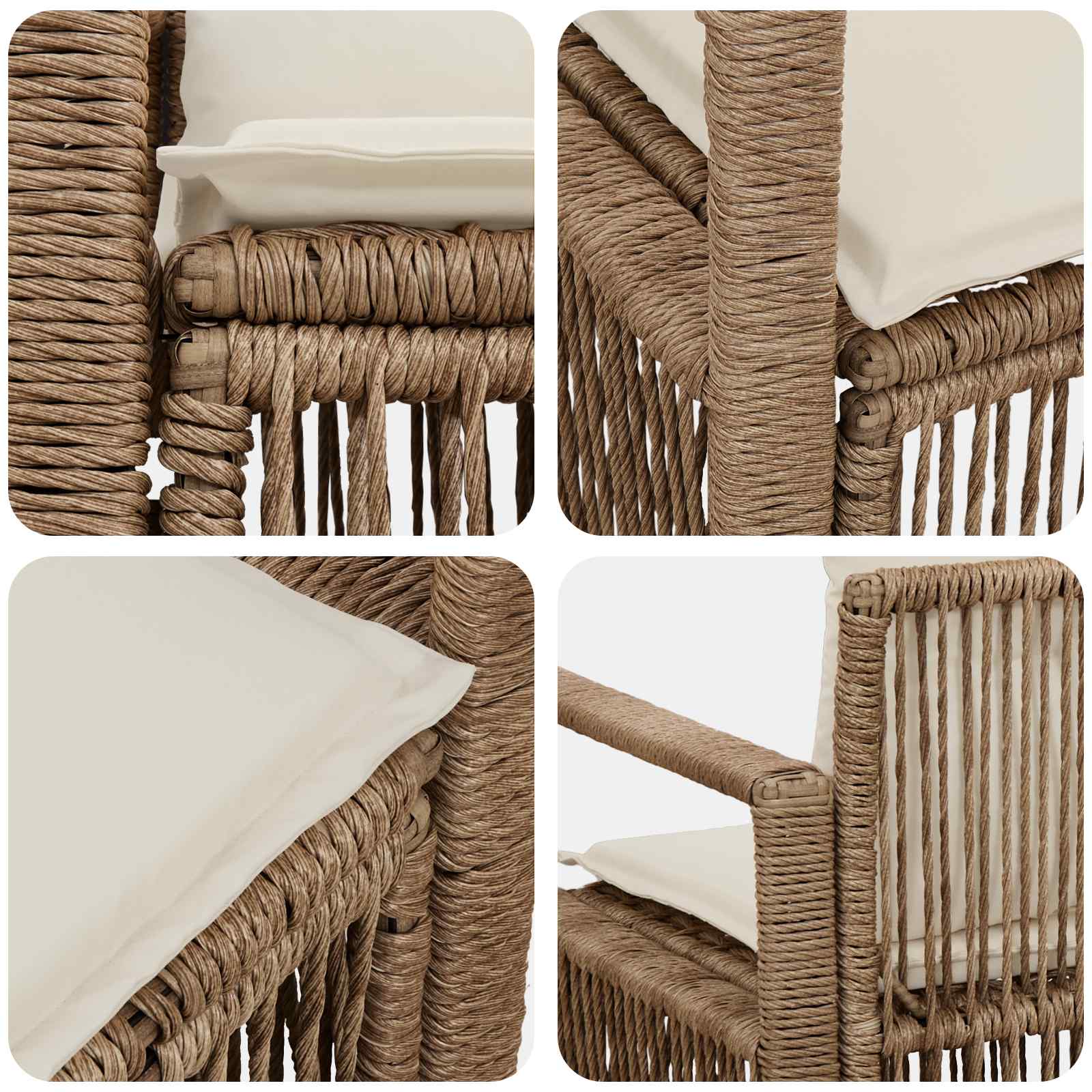 Tuinbank 2-Aantal zitplaatsen Beige poly rattan is nu te koop bij PeponiXL, paradijselijk wonen!