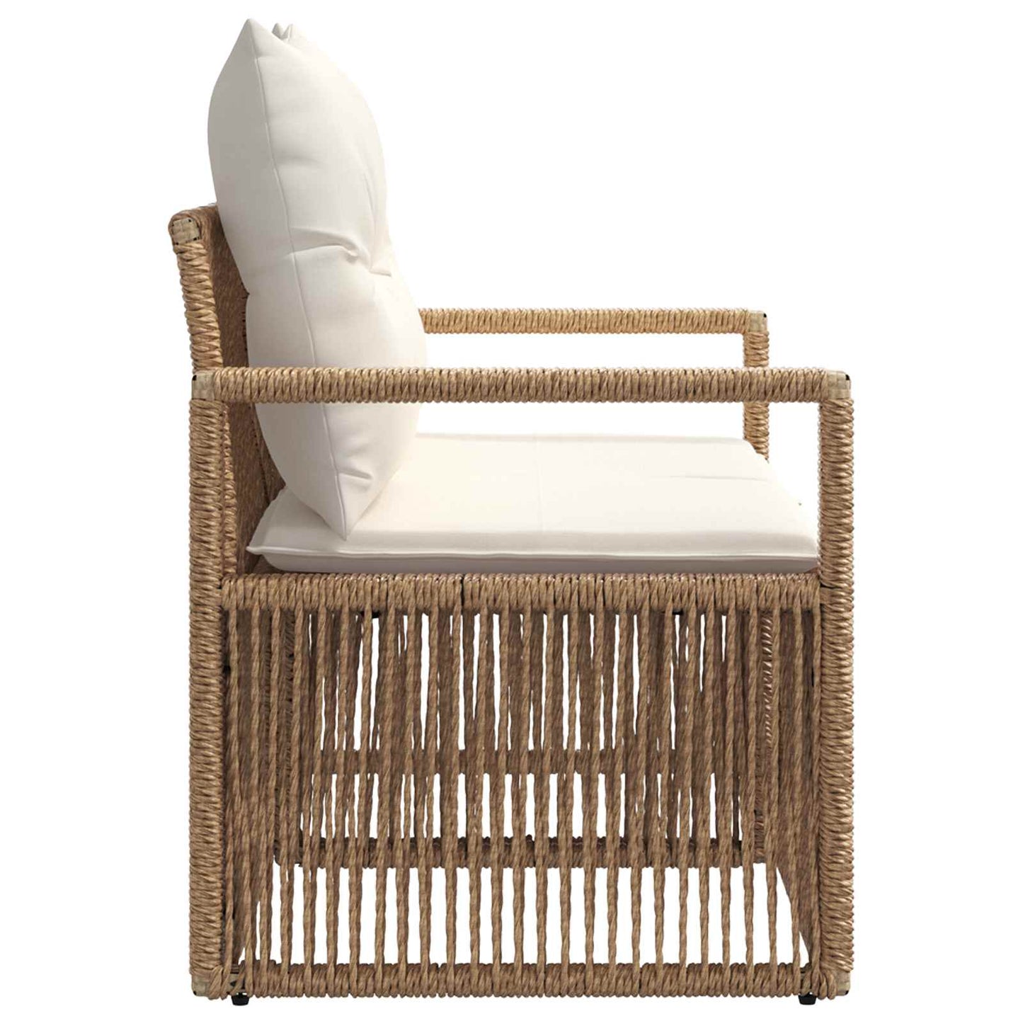 Tuinbank 2-Aantal zitplaatsen Beige poly rattan is nu te koop bij PeponiXL, paradijselijk wonen!