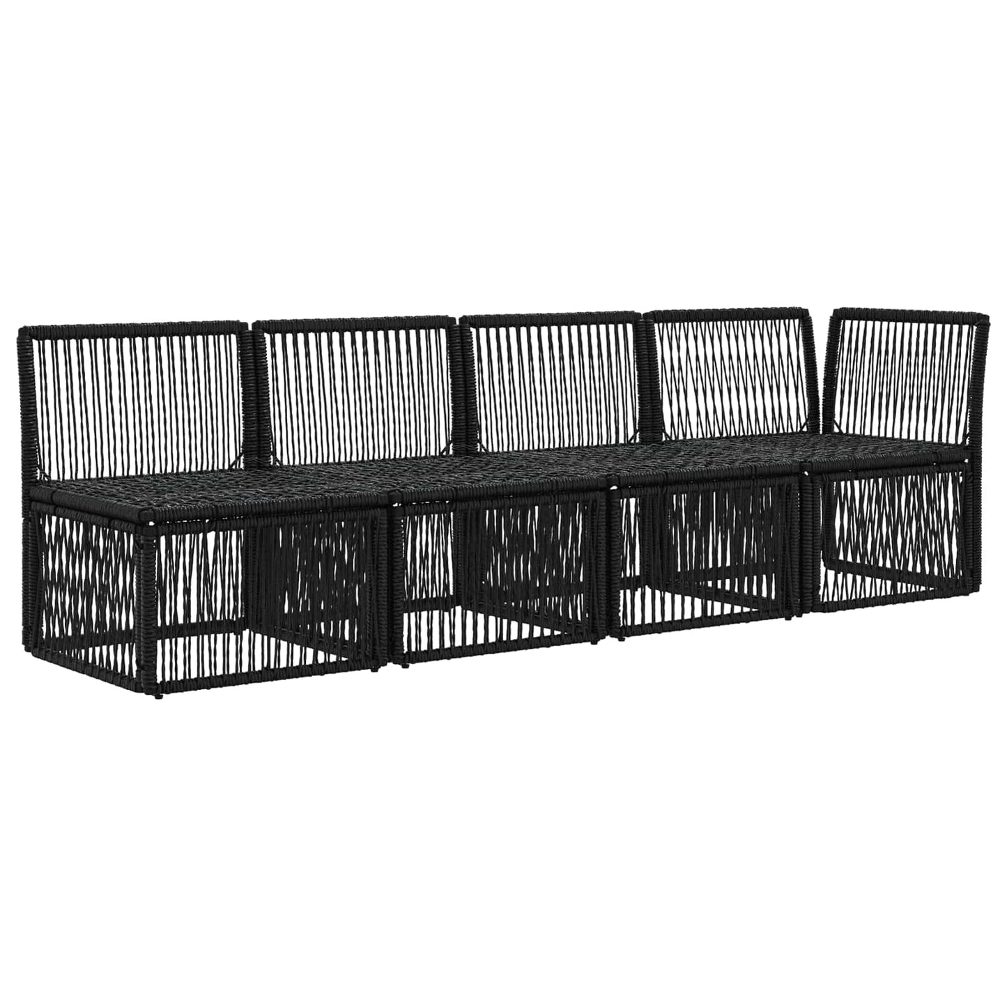 4-Zits Sofa met Linkerarm 4 pcs 4-Aantal zitplaatsen Zwart is nu te koop bij PeponiXL, paradijselijk wonen!