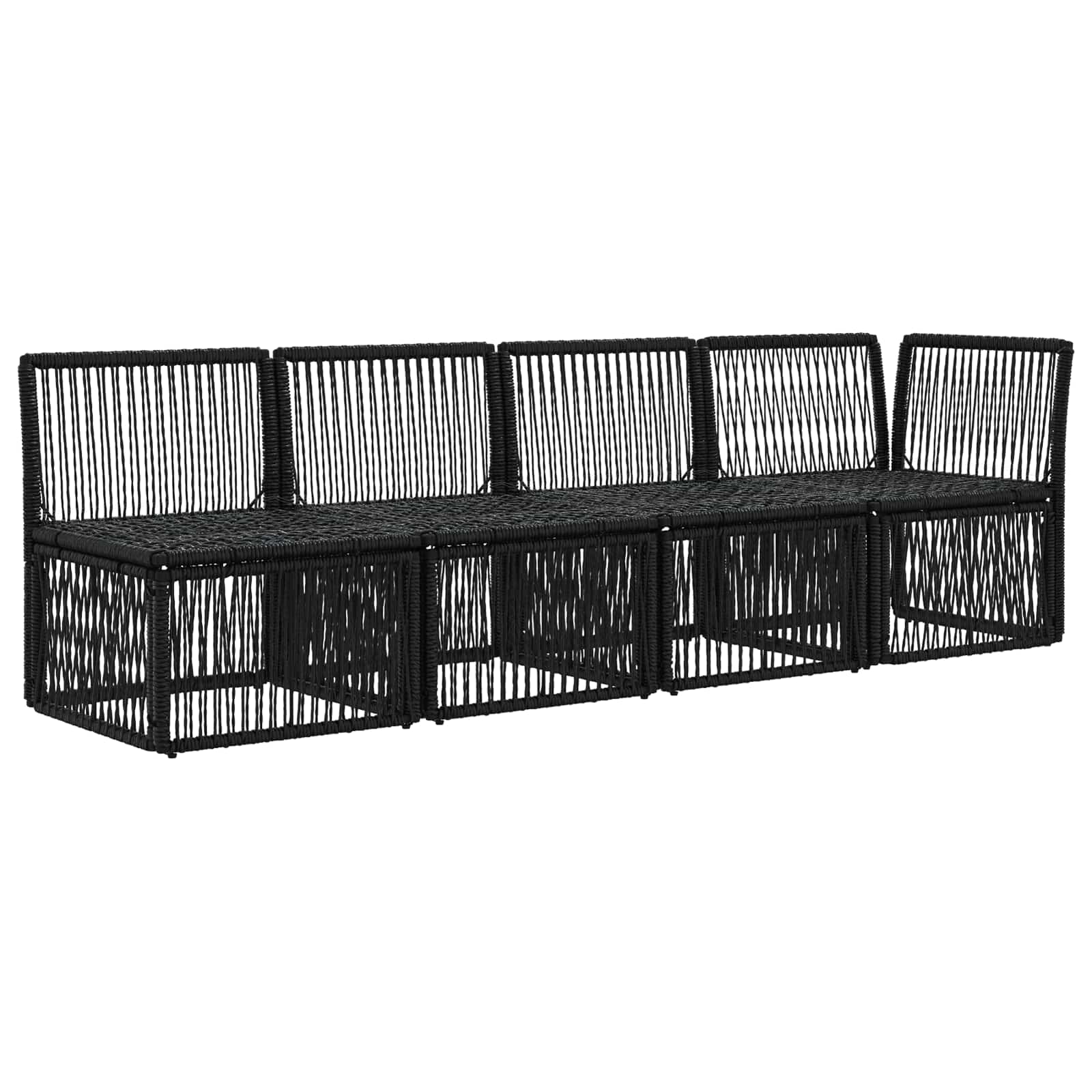 4-Zits Sofa met Linkerarm 4 pcs 4-Aantal zitplaatsen Zwart is nu te koop bij PeponiXL, paradijselijk wonen!