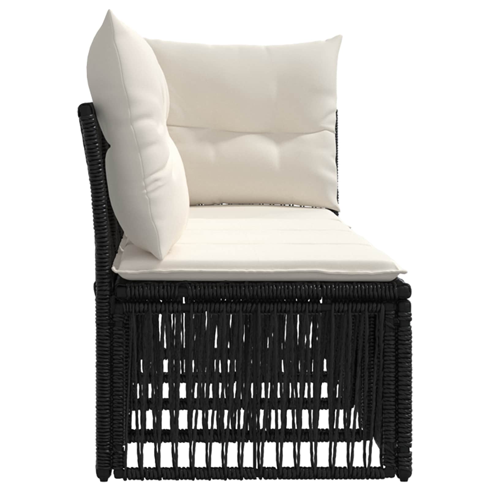 4-Zits Sofa met Linkerarm 4 pcs 4-Aantal zitplaatsen Zwart is nu te koop bij PeponiXL, paradijselijk wonen!