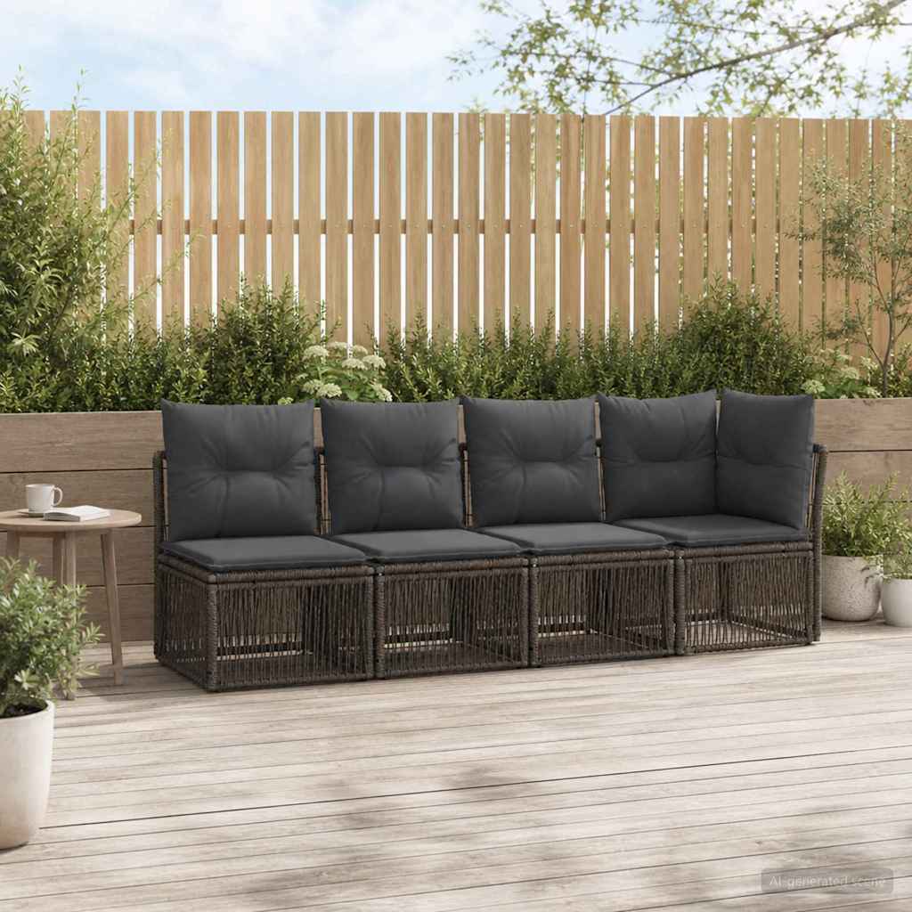 4-Zits Sofa met Linkerarm 4 pcs 4-Aantal zitplaatsen Grijs is nu te koop bij PeponiXL, paradijselijk wonen!