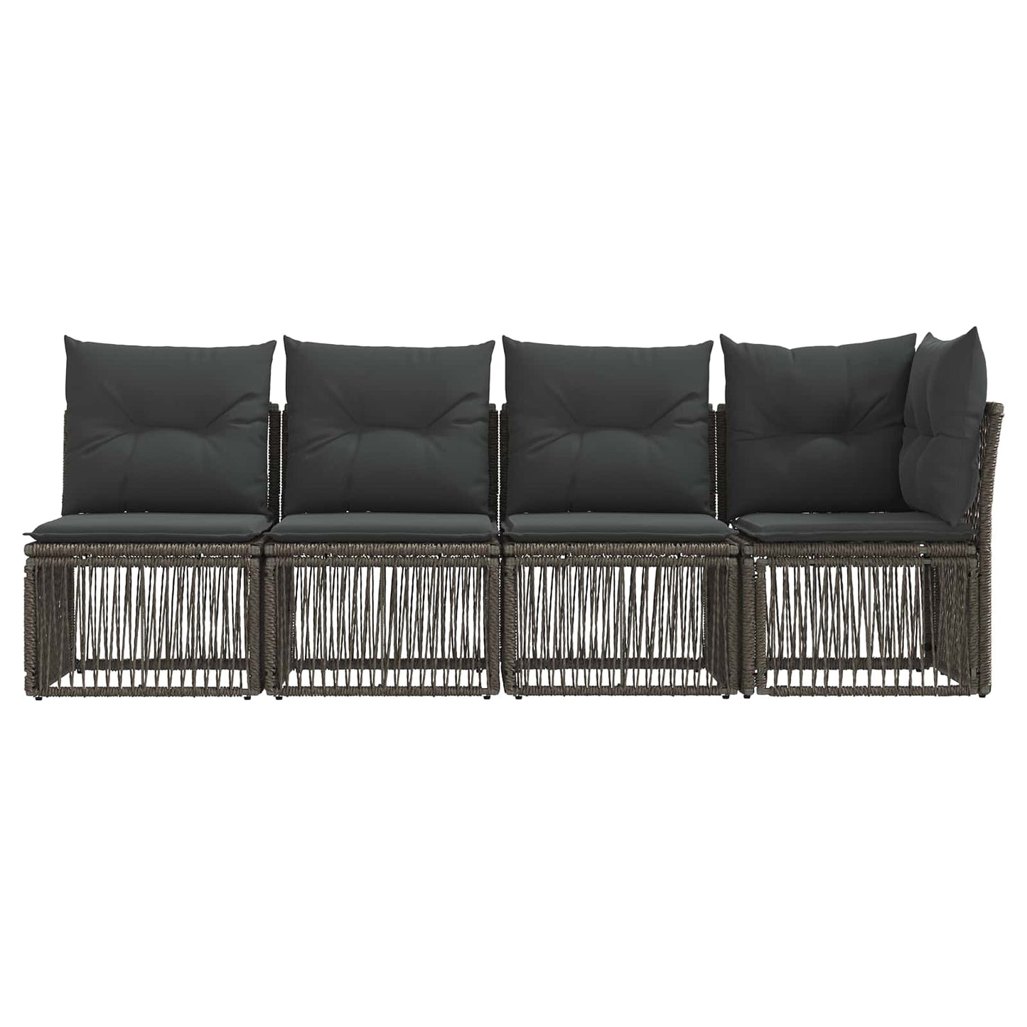 4-Zits Sofa met Linkerarm 4 pcs 4-Aantal zitplaatsen Grijs is nu te koop bij PeponiXL, paradijselijk wonen!