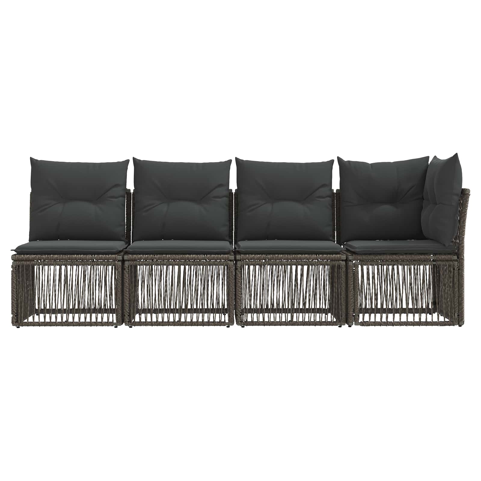 4-Zits Sofa met Linkerarm 4 pcs 4-Aantal zitplaatsen Grijs is nu te koop bij PeponiXL, paradijselijk wonen!