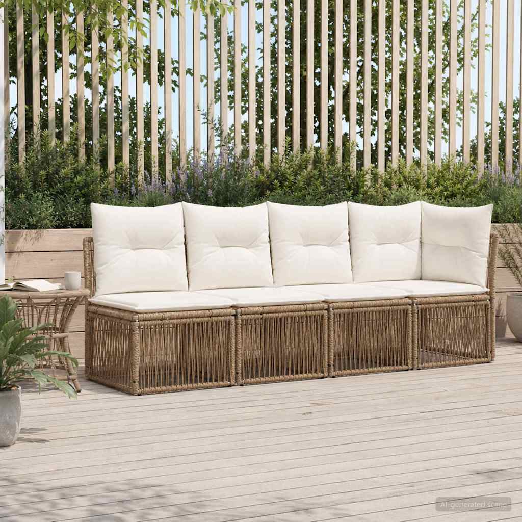 4-Zits Sofa met Linkerarm 4 pcs 4-Aantal zitplaatsen Beige is nu te koop bij PeponiXL, paradijselijk wonen!
