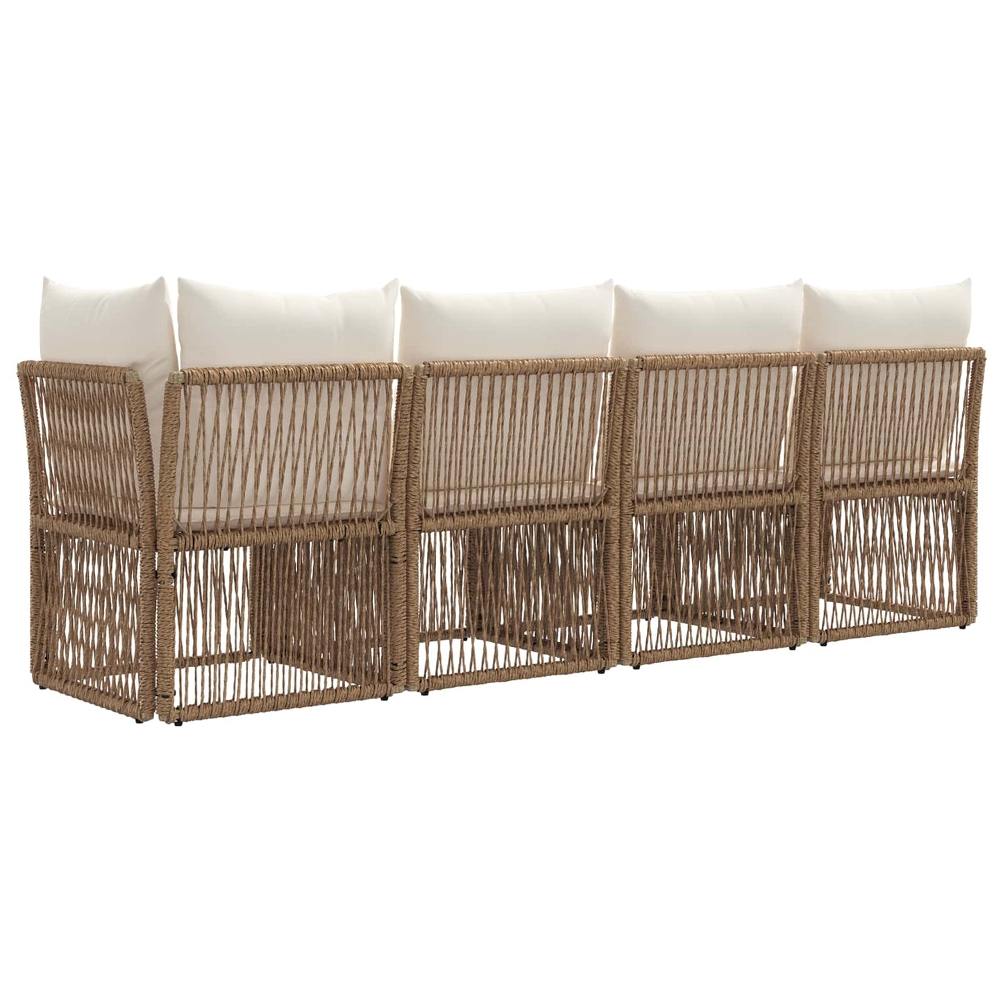 4-Zits Sofa met Linkerarm 4 pcs 4-Aantal zitplaatsen Beige is nu te koop bij PeponiXL, paradijselijk wonen!