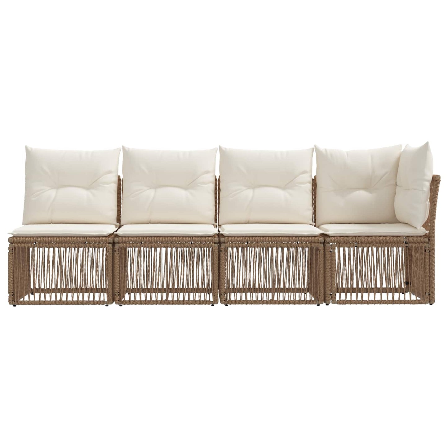 4-Zits Sofa met Linkerarm 4 pcs 4-Aantal zitplaatsen Beige is nu te koop bij PeponiXL, paradijselijk wonen!
