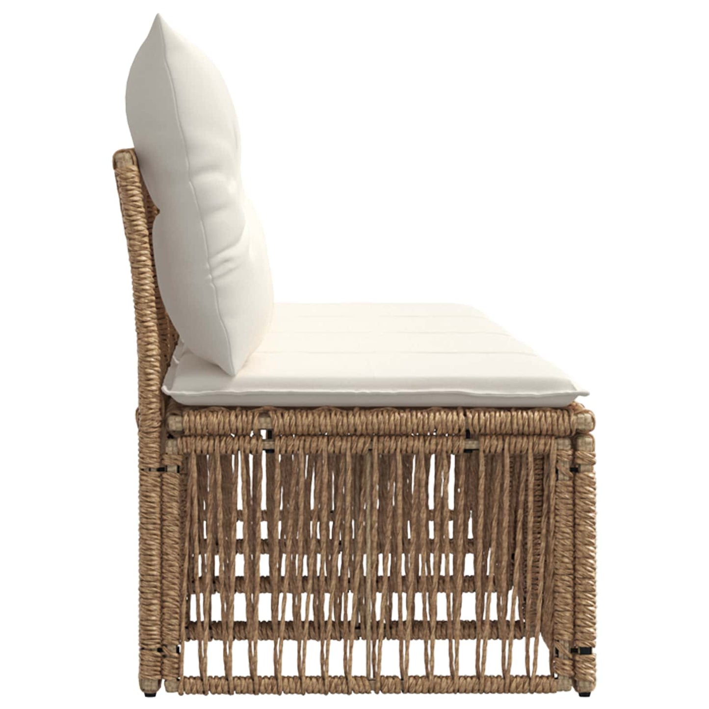 4-zits bank 4 pcs 4-Aantal zitplaatsen Beige poly rattan is nu te koop bij PeponiXL, paradijselijk wonen!